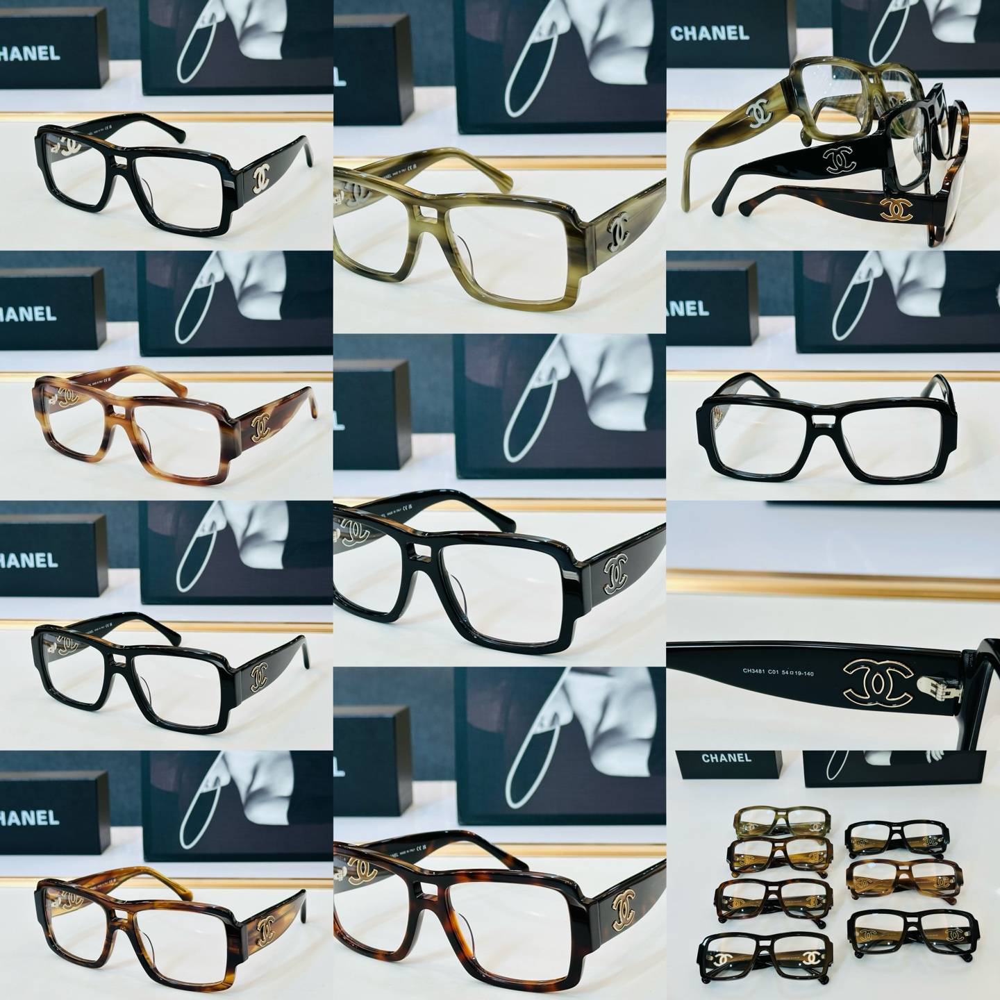 【CHANE*/香家】MODEL: CH3481 Size：54口19-140 💅🏻☝👓完美品质 F💋独