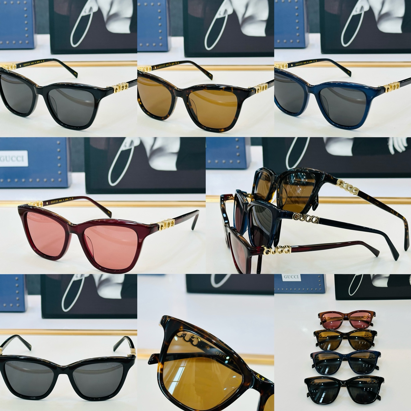 GUCC* 古家 GG2032S 🐝🐝系列 Size：52口16-140 🍁🍁 W超绝品质 。