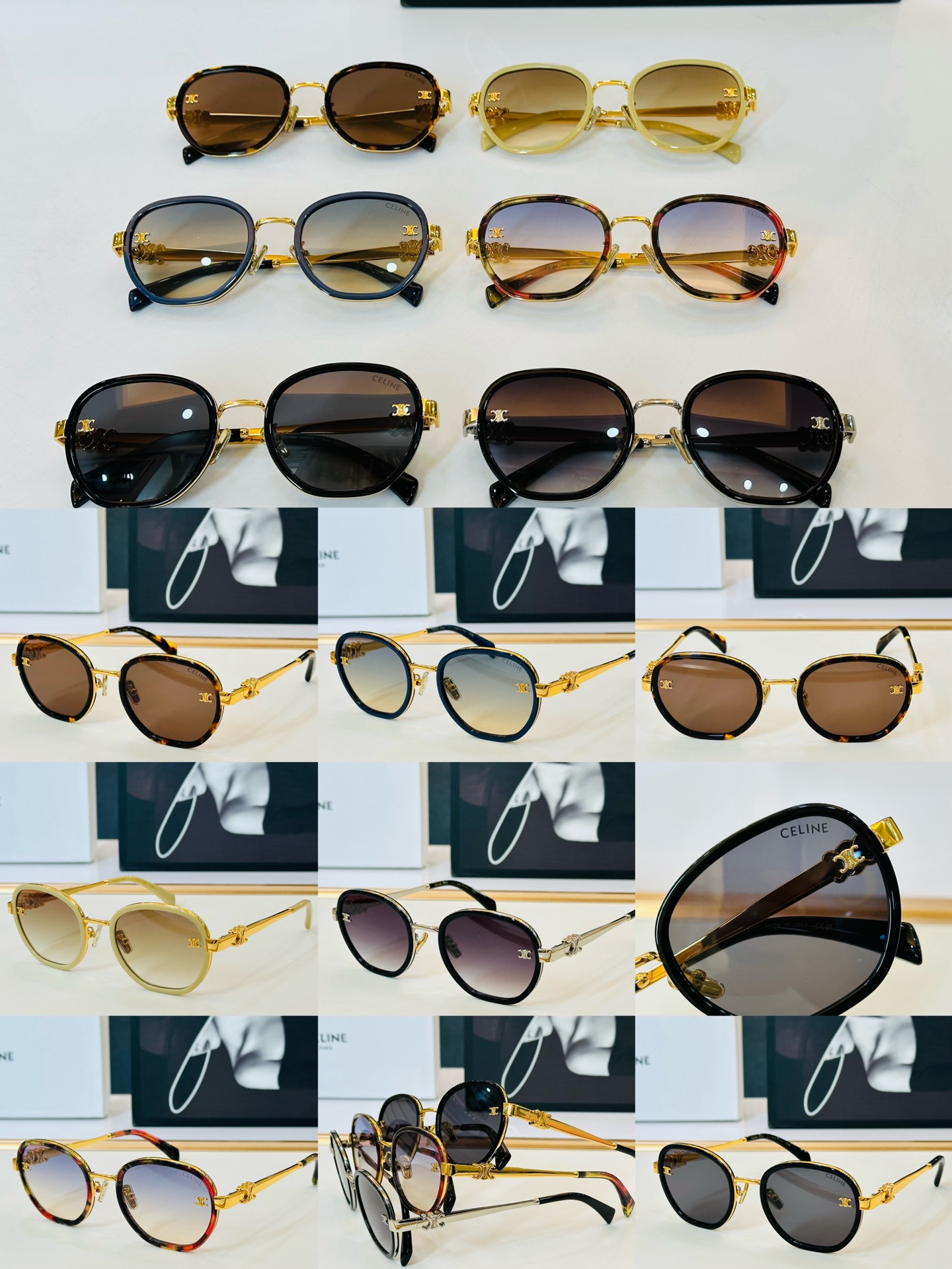 【CELINE】赛琳 CL42135U Size：55口22-145 一直热销的款式 欧美风 光泽度好 