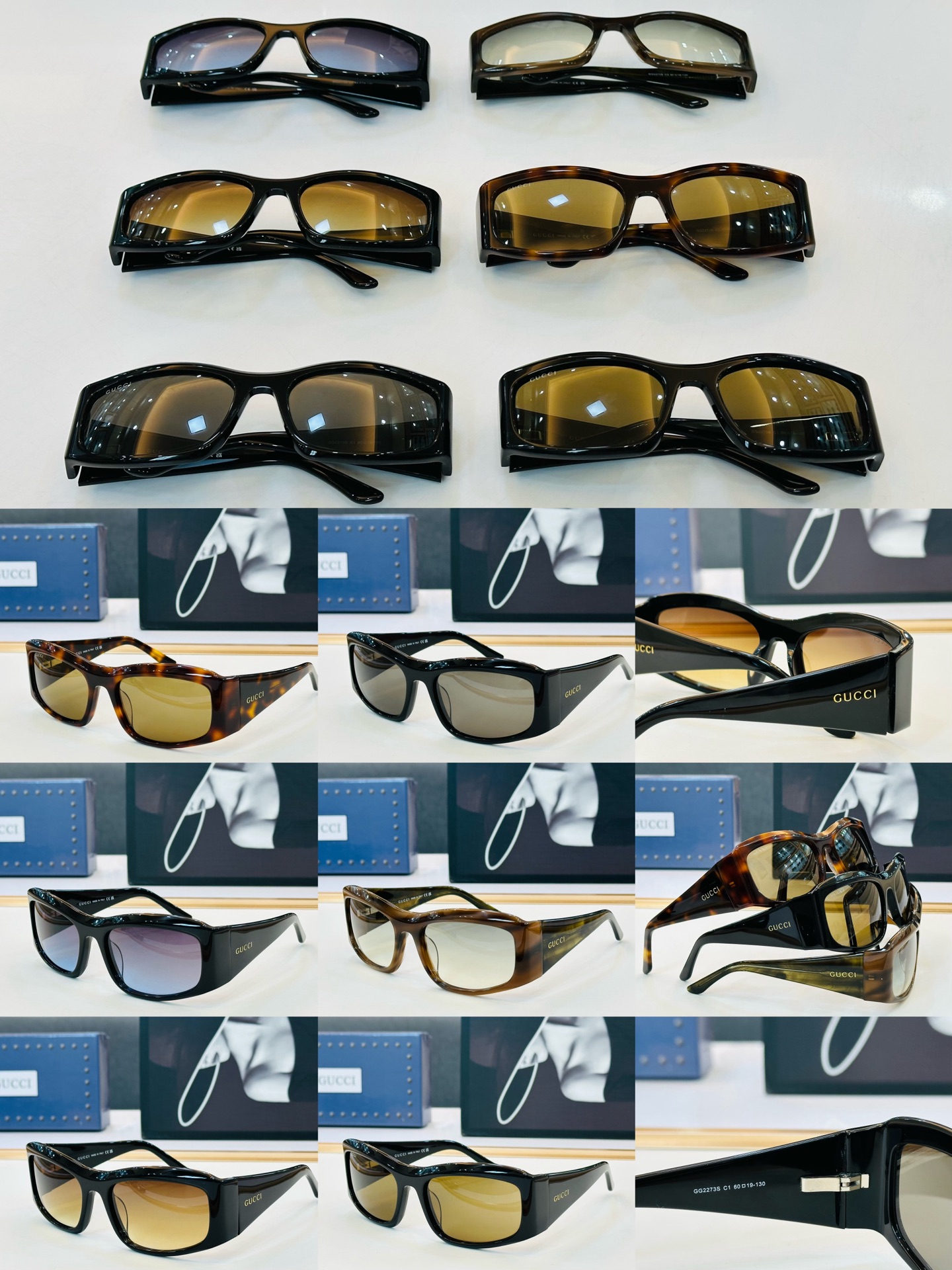 GUCC* 古家 GG2273S 🐝🐝系列 Size：60口19-130 🍁🍁F超绝品质 太阳镜 。