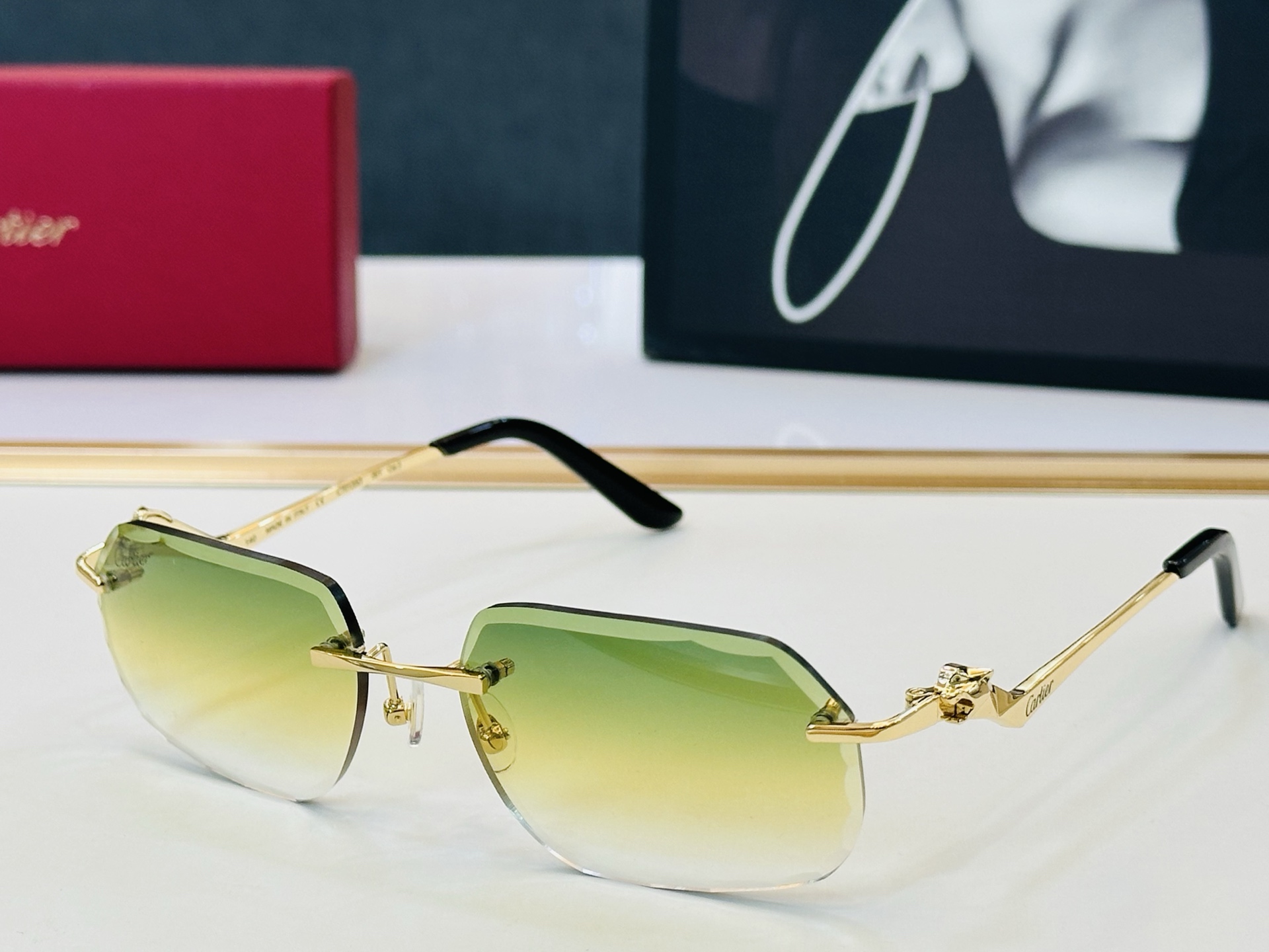 🆕 原版Cartie* 卡家 官网经典款 太阳镜 CT0120O Size：57口17-140 电镀工艺