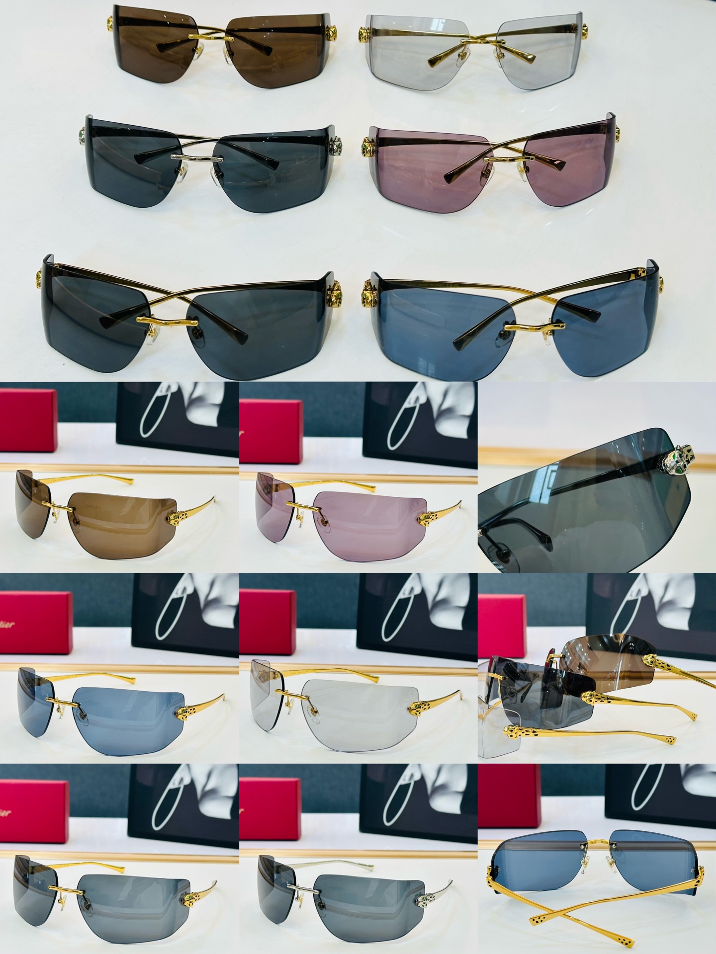 🆕 原版Cartie* 卡家 官网经典款 太阳镜 CT0268S Size：64口15-115 电镀工艺