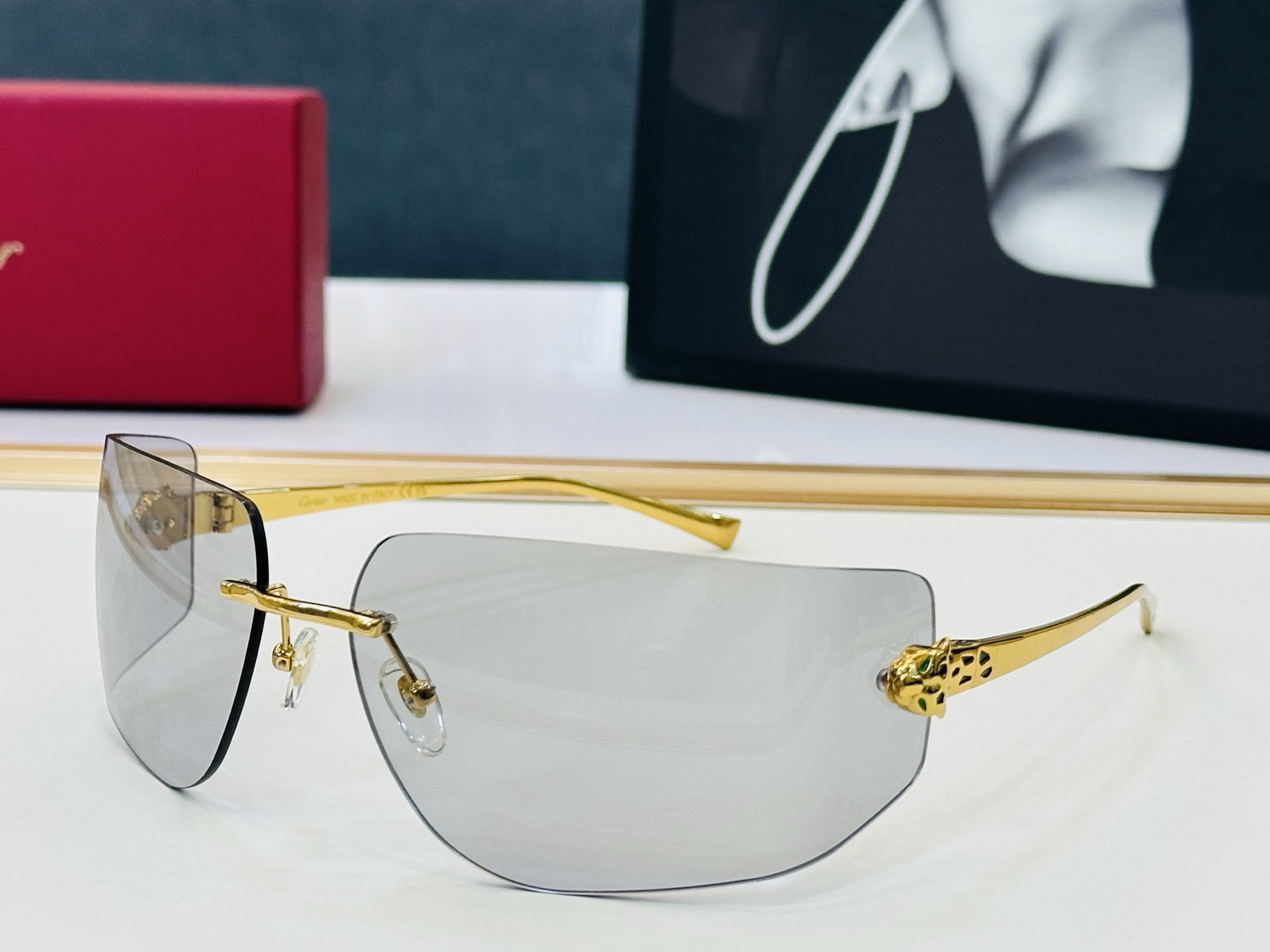 🆕 原版Cartie* 卡家 官网经典款 太阳镜 CT0268S Size：64口15-115 电镀工艺
