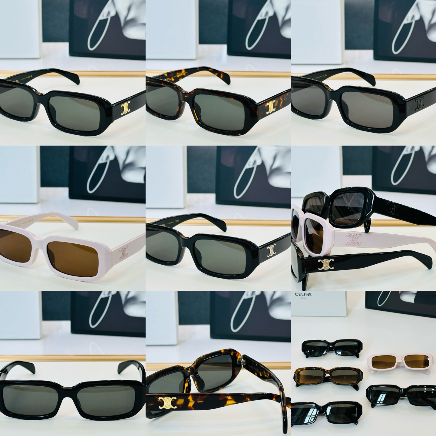 【CELINE】赛琳 CL4S335 Size：55口17-145 一直热销的款式 欧美风 Zm光泽度好