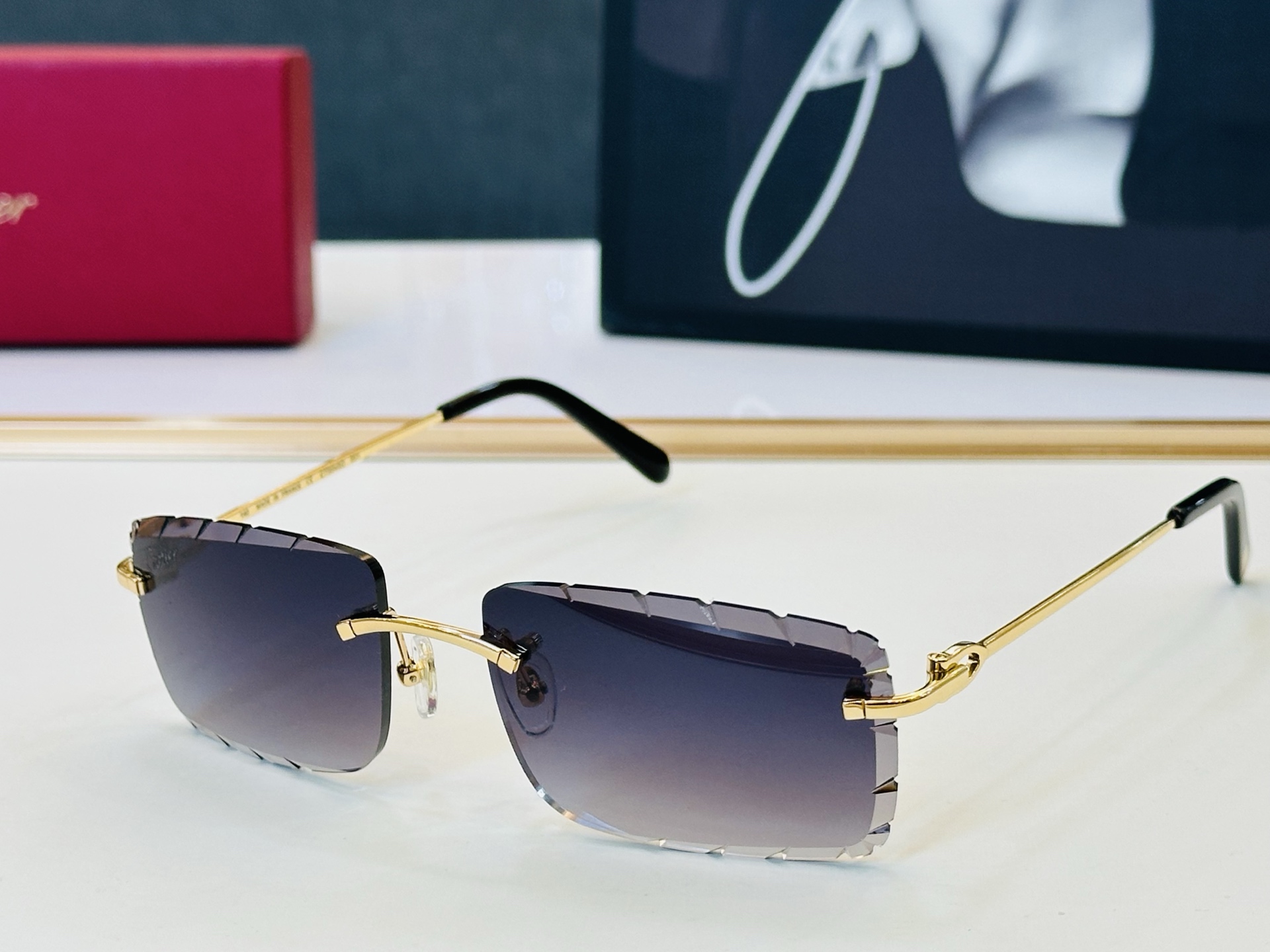 🆕 原版Cartie* 卡家 官网经典款 太阳镜 CT0045O Size：57口17-140 电镀工艺