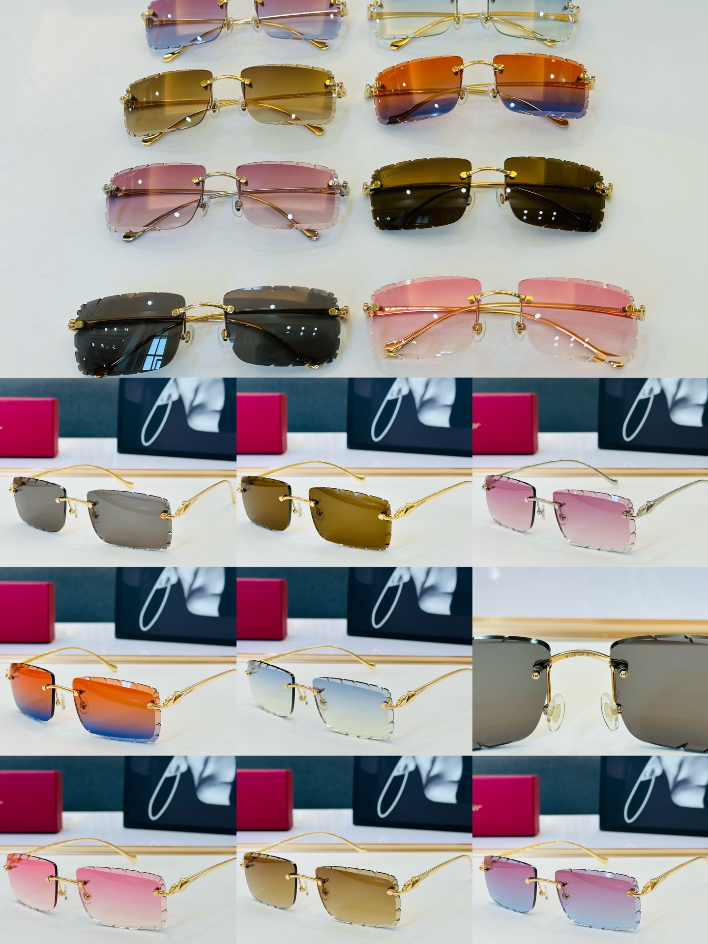🆕 原版Cartie* 卡家 官网经典款 太阳镜 CT0061O Size：57口16-130 电镀工艺