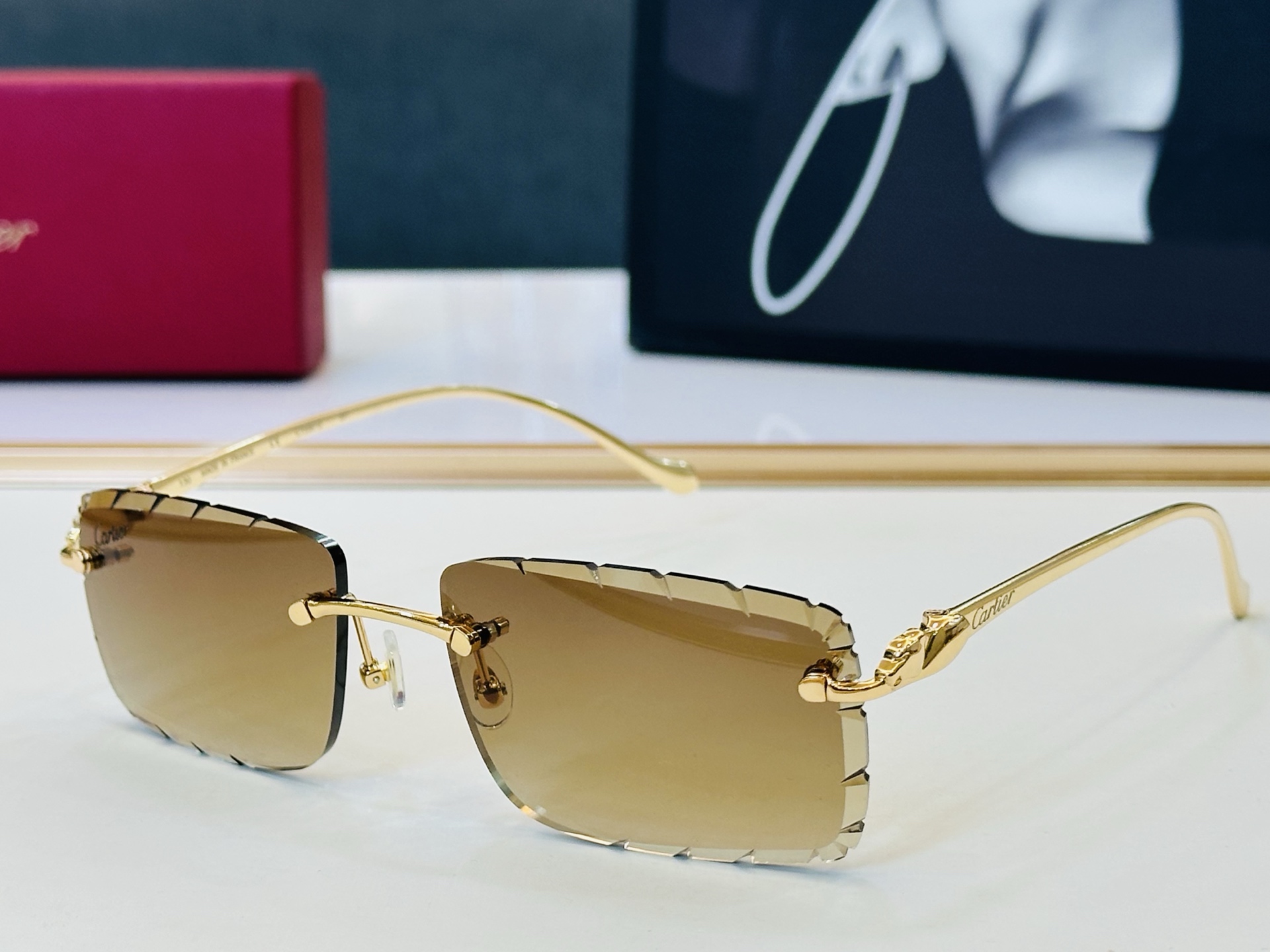 🆕 原版Cartie* 卡家 官网经典款 太阳镜 CT0061O Size：57口16-130 电镀工艺