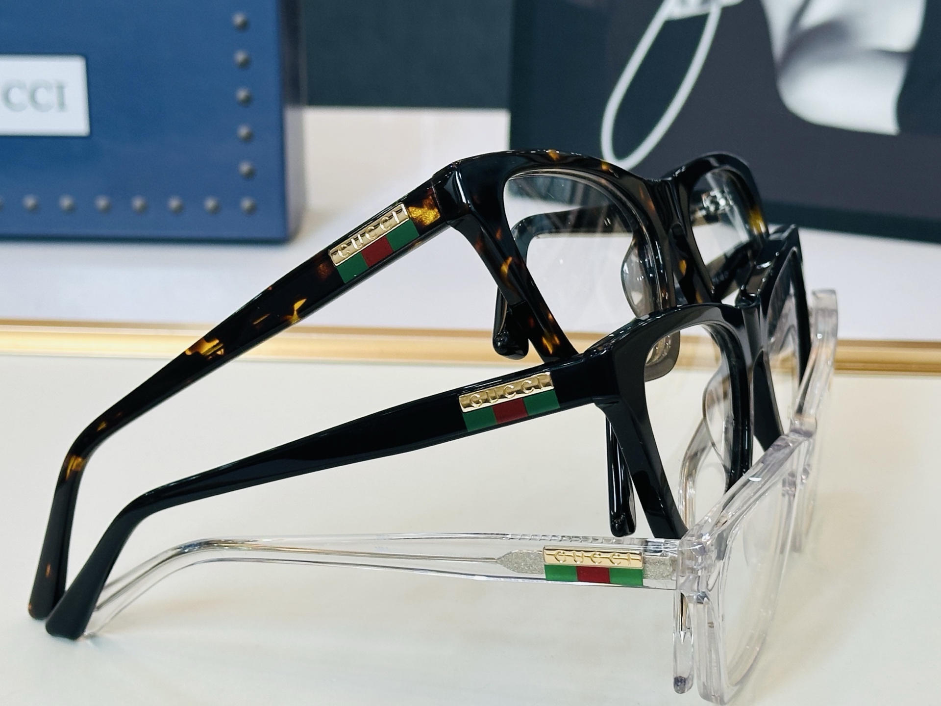 🆕 👏👏GUCC*👍古家GG11700 Size：54口18-145 搭配镜框🔝H❤配光架 
