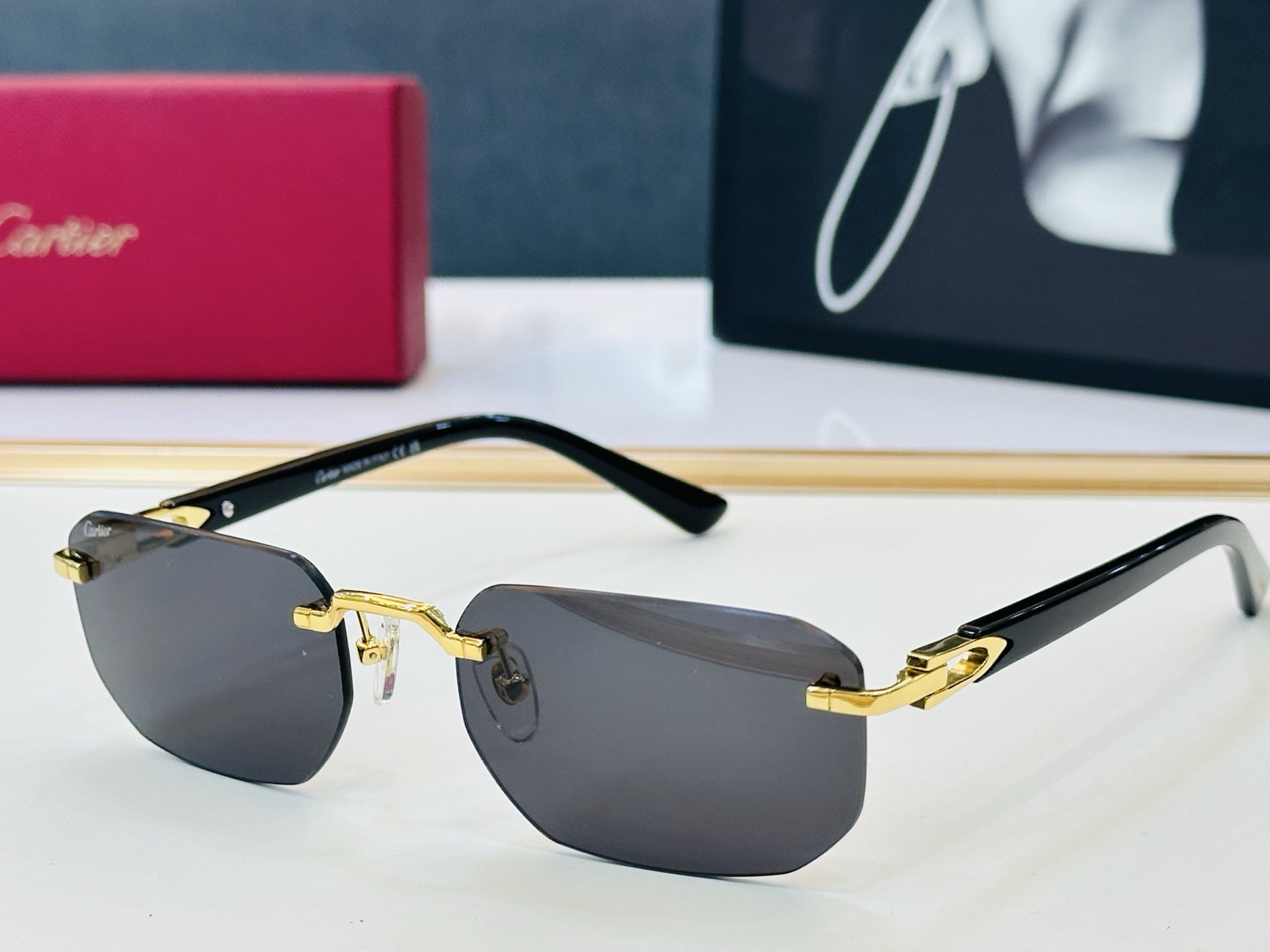 🆕 原版Cartie* 卡家 官网经典款 太阳镜 CT0622S Size：53口19-145 电镀工艺