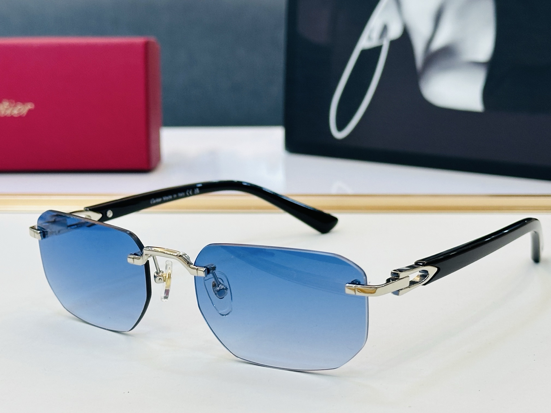 🆕 原版Cartie* 卡家 官网经典款 太阳镜 CT0622S Size：53口19-145 电镀工艺