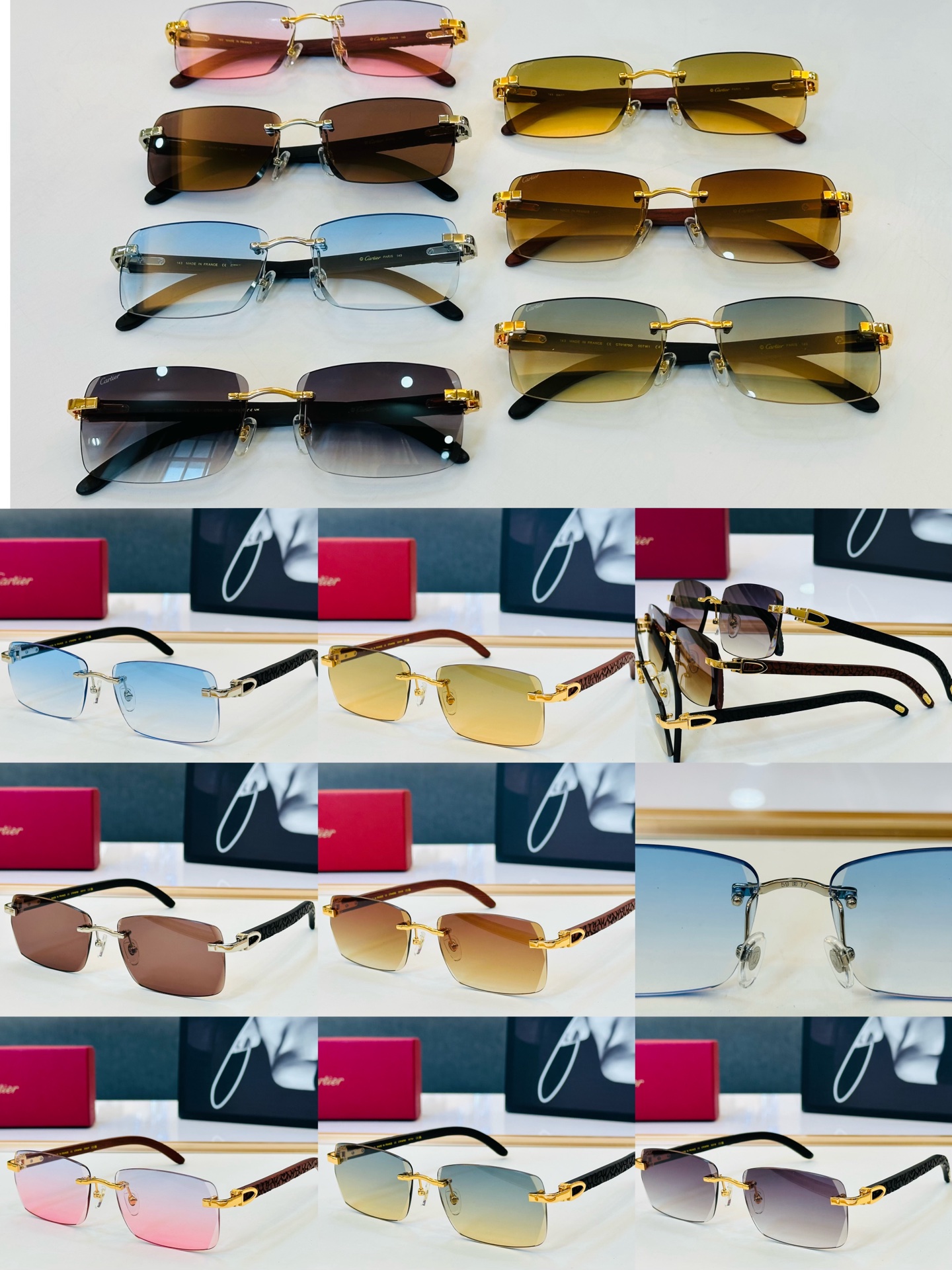 Cartie* 卡家 太阳镜 CT01675O  Size：59口17-143 电镀工艺精湛气质十足！Y