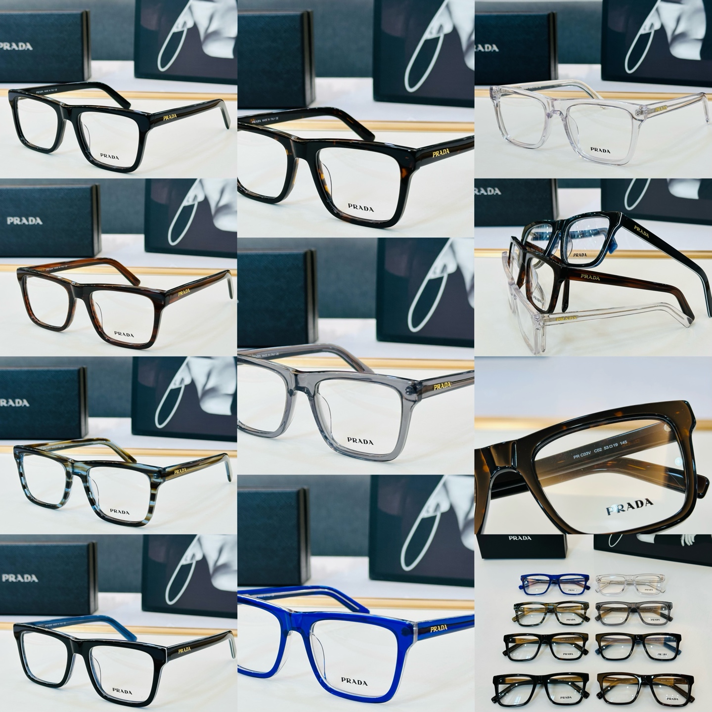 🔺PRAD*🔻普家 PR C03V Size：53口19-145 眼镜系列堪称精湛制作 彰显独特个 L最新推出火爆款 🌤