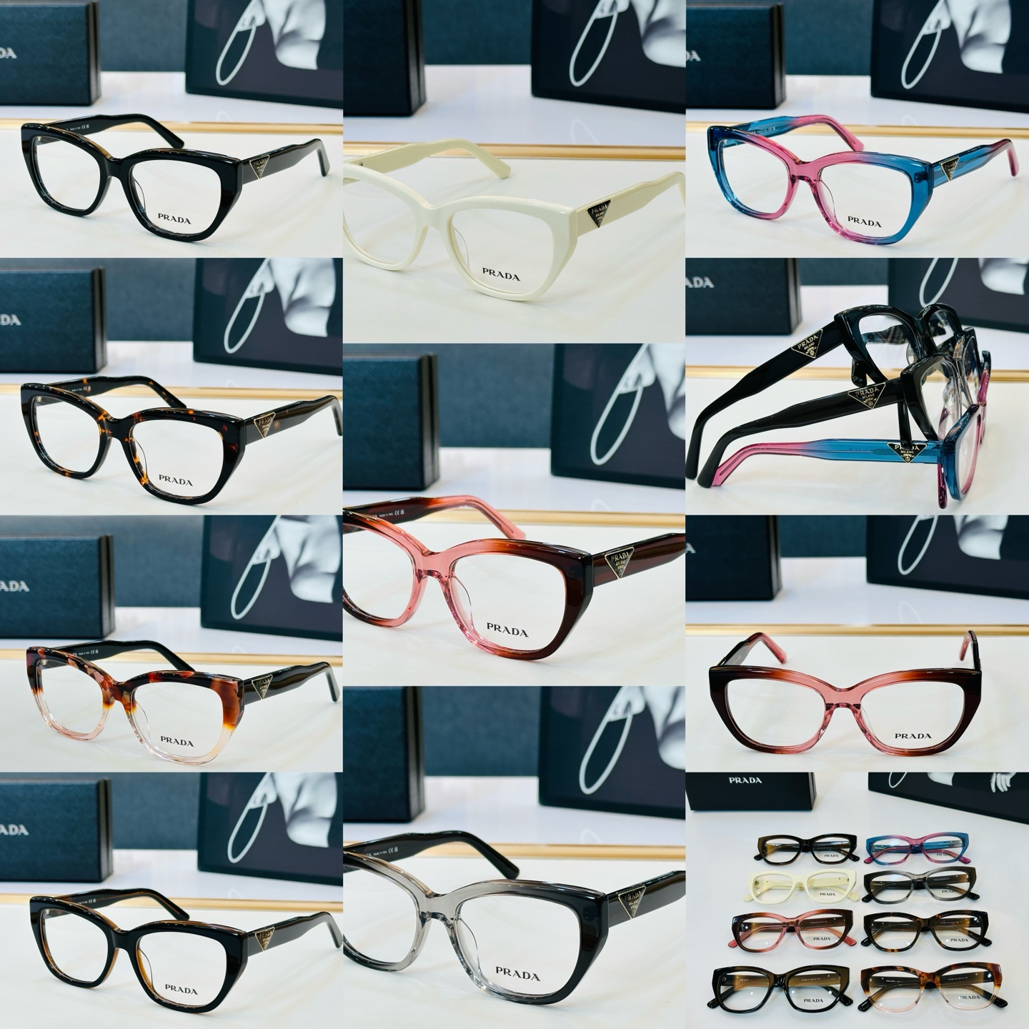 🔺PRAD*🔻普家 PR16D Size：53口18-145 眼镜系列堪称精湛制作 彰显独特个 Z最新推出火爆款 🌤