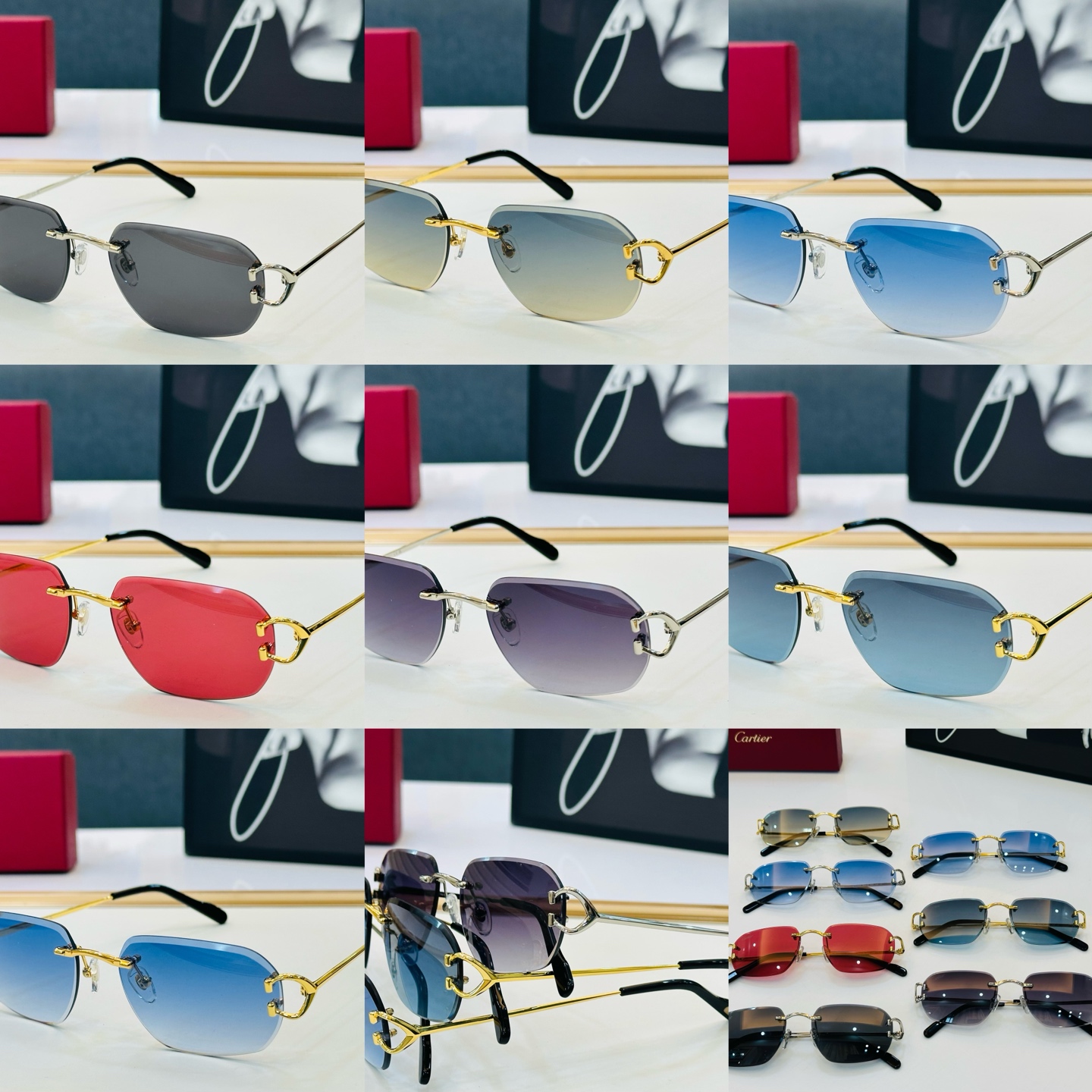 🆕 原版Cartie* 卡家 官网经典款 太阳镜 CT0478S Size：58口18-145 电镀工艺