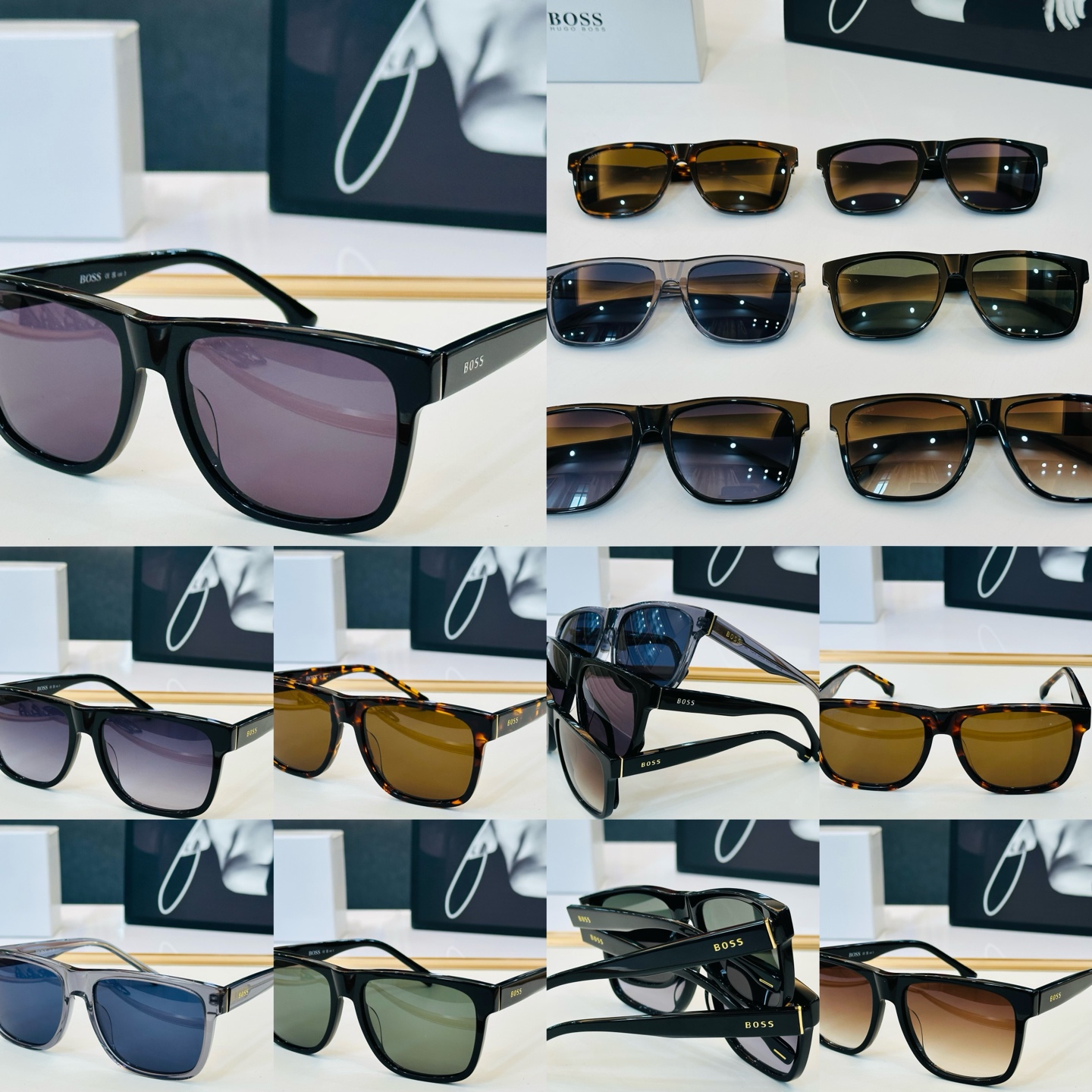 🆕 BOSS 1759/G/S Size：57口17-145 🕶🕶💋💋👣👣  高品质 不挑脸 经典不过时