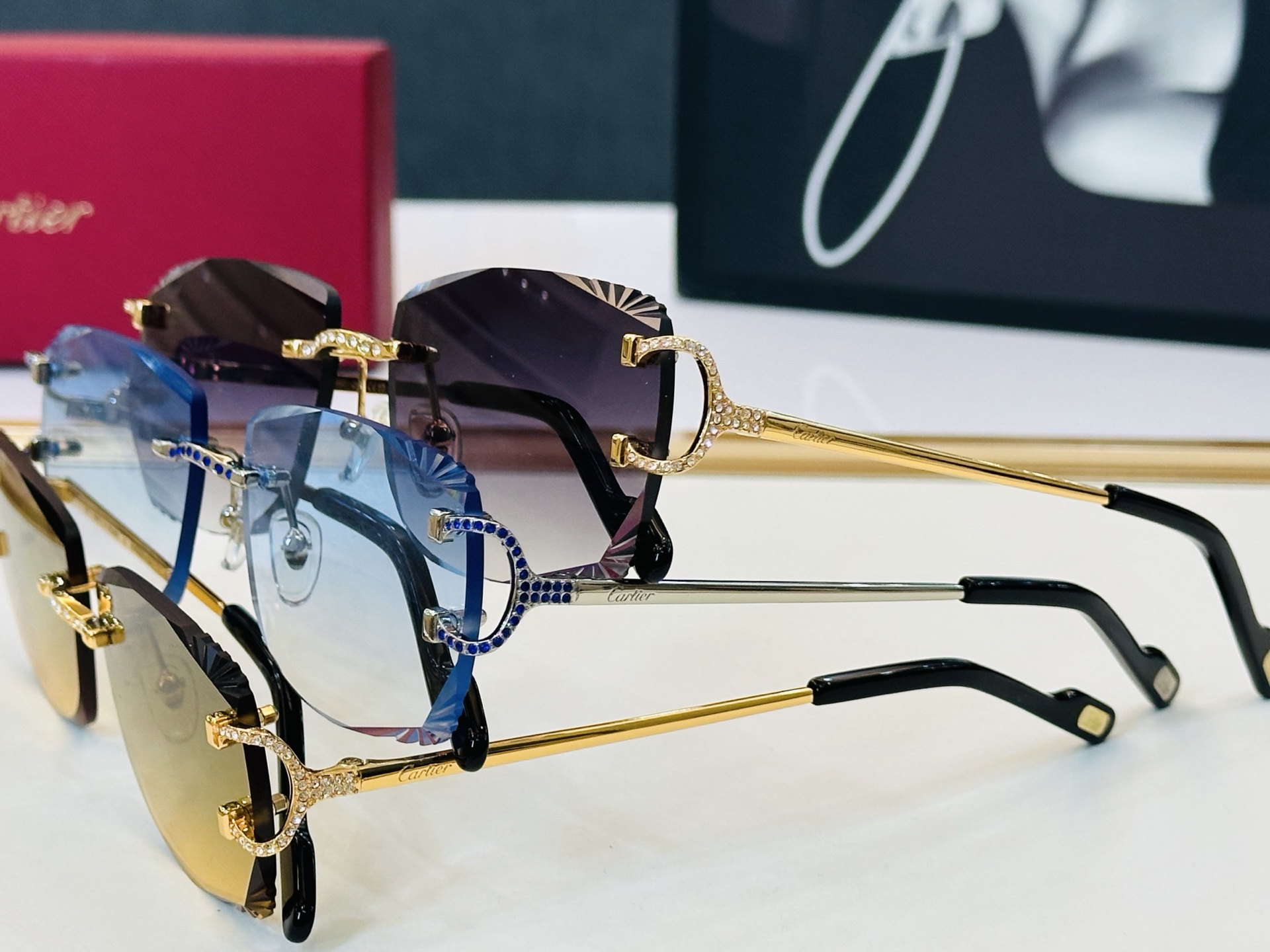 🆕 原版Cartie* 卡家 太阳镜 CT01834 Size：57口17-142 电镀工艺精湛大牌品 