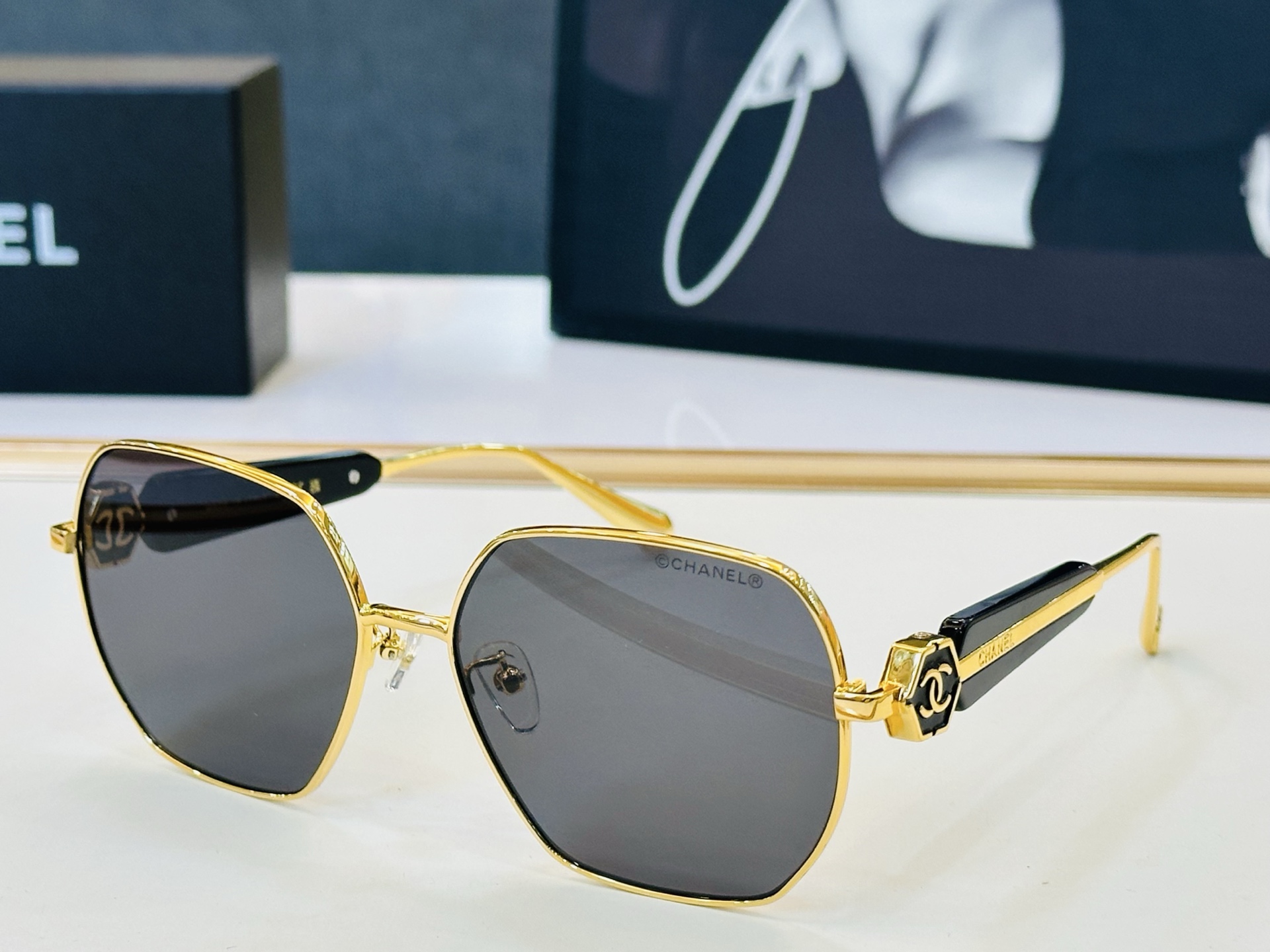 NO:825650,[CHANE*/香家] MODEL: CH5519-H size 59 mouth 16-140 G sunglasses glasses sunglasses sunglasses, glasses, chanel, chanel19860909【CHANE*/香家】MODEL:CH5519-H size59口16-140 G太阳镜 眼镜墨镜太阳镜,眼镜,chanel,chanel,glasses