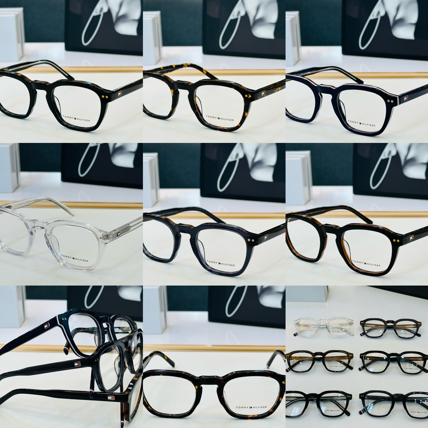 官网同步发售TOMMY HILFIGER 板材框 TH2185  SIZE：51口22-145 H简单大气 配光镜 