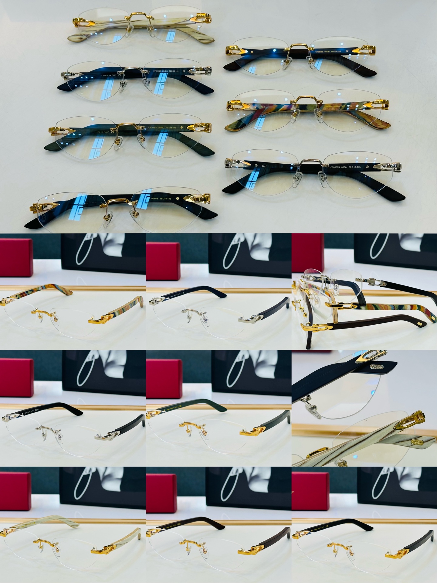 🆕 原版Cartie* 卡家 官网经典款 太阳镜 CT0609S Size：56口18-145 电镀工艺