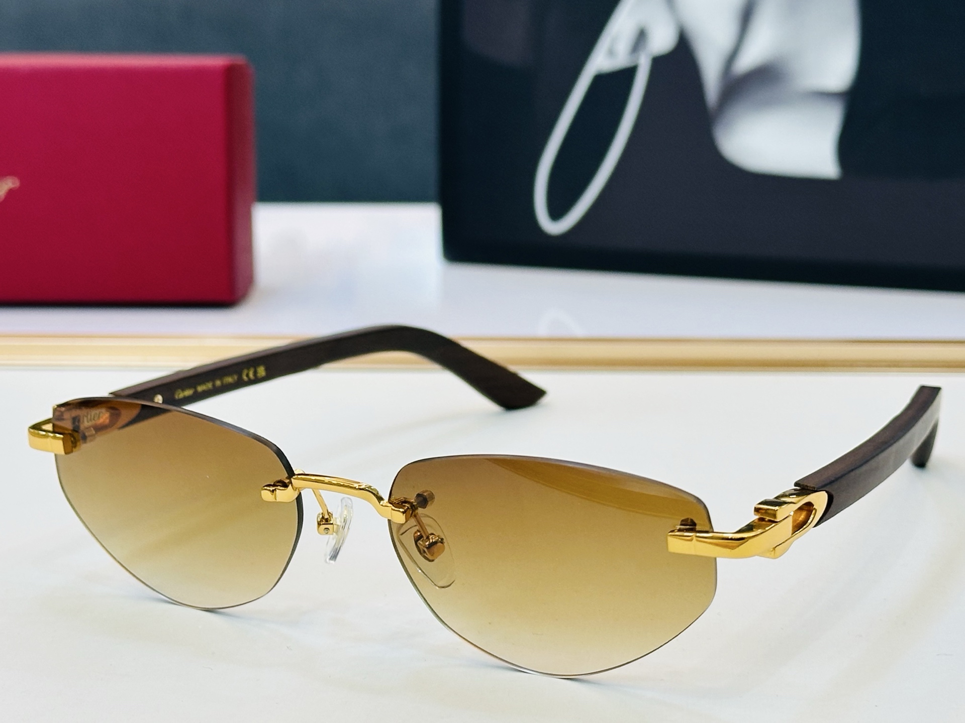 🆕 原版Cartie* 卡家 官网经典款 太阳镜 CT0580S Size：56口18-145 电镀工艺