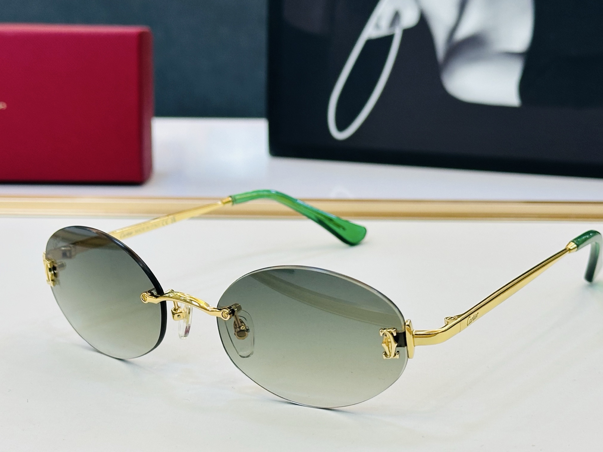🆕 原版Cartie* 卡家 官网经典款 太阳镜 CT0592S Size：55口20-145 电镀工艺