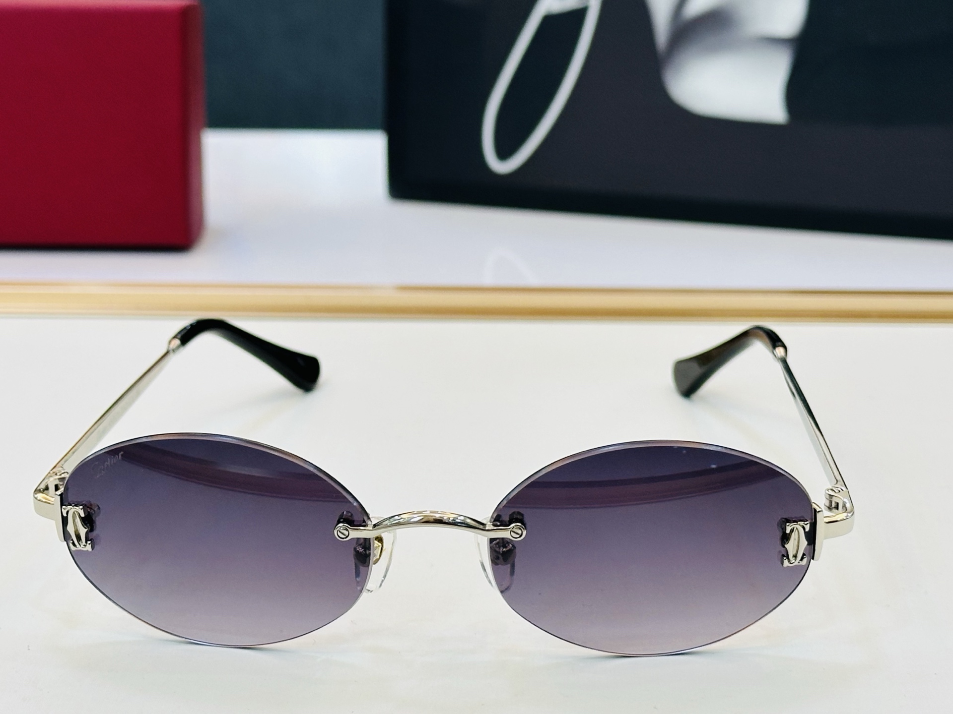 🆕 原版Cartie* 卡家 官网经典款 太阳镜 CT0592S Size：55口20-145 电镀工艺