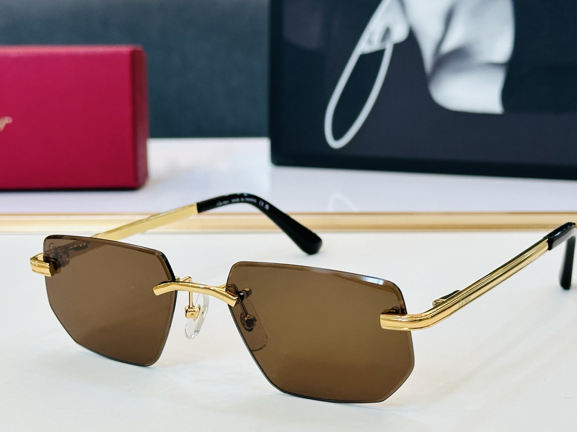 🆕 原版Cartie* 卡家 官网经典款 太阳镜 CT0653S Size：55口18-145 电镀工艺
