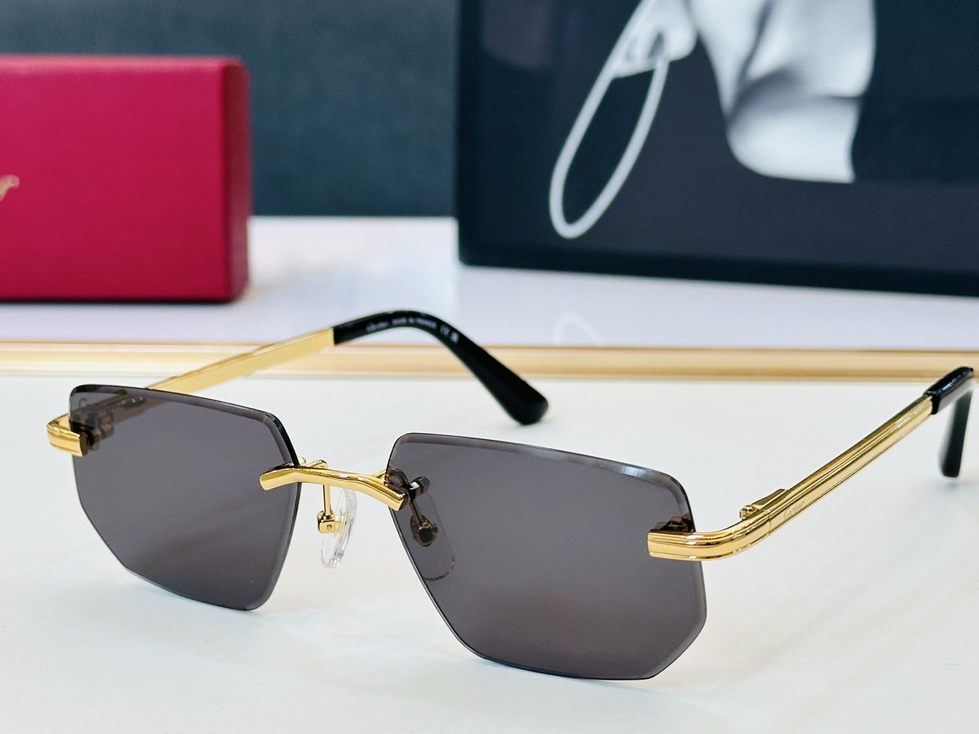 🆕 原版Cartie* 卡家 官网经典款 太阳镜 CT0653S Size：55口18-145 电镀工艺