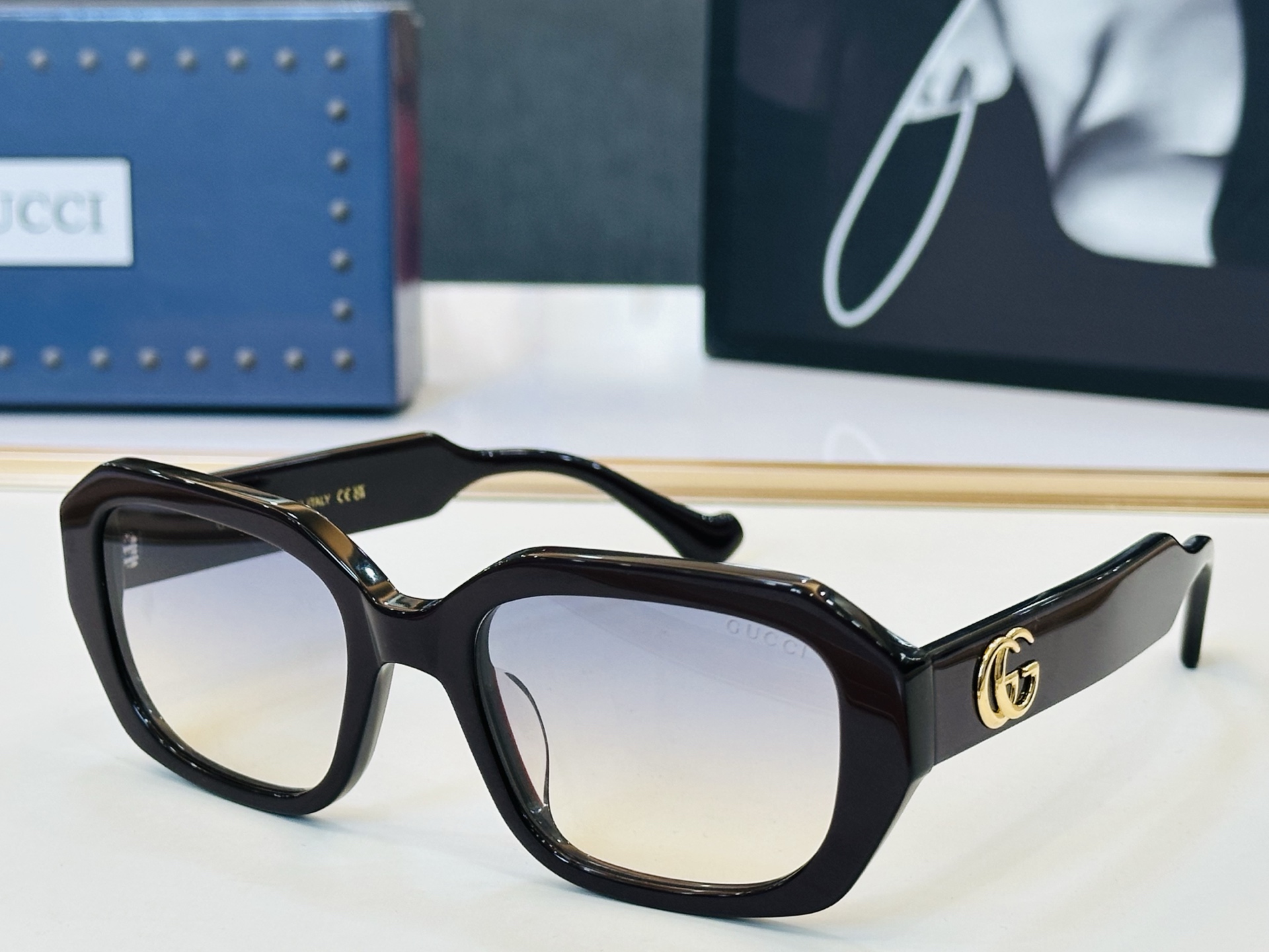 GUCC* 古家 GG1553S 🐝🐝系列 Size：54口21-145 🍁🍁G超绝品质 太阳镜🔥