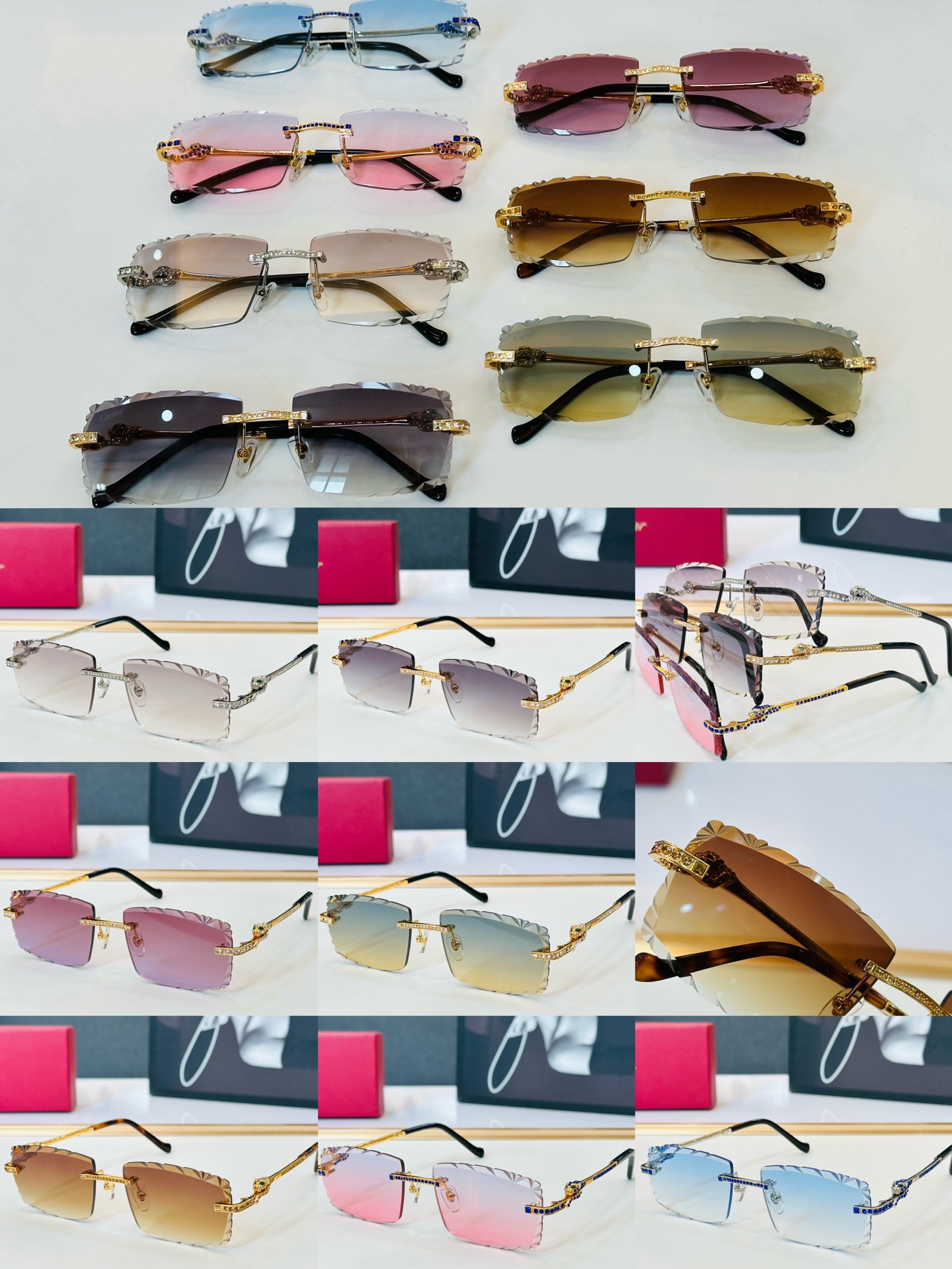 🆕 原版Cartie* 卡家 官网经典款 太阳镜 CT0724S Size：58口18-143 电镀工艺