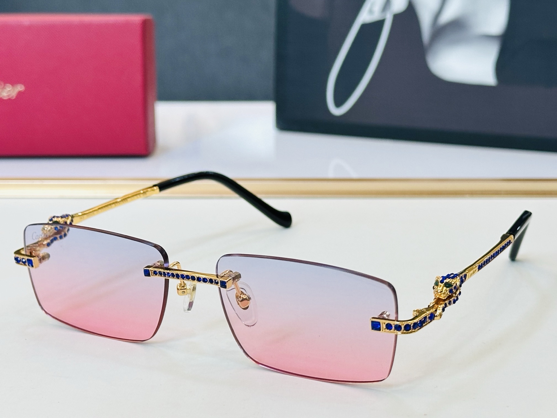 🆕 原版Cartie* 卡家 官网经典款 太阳镜 CT0725S Size：57口18-143 电镀工艺