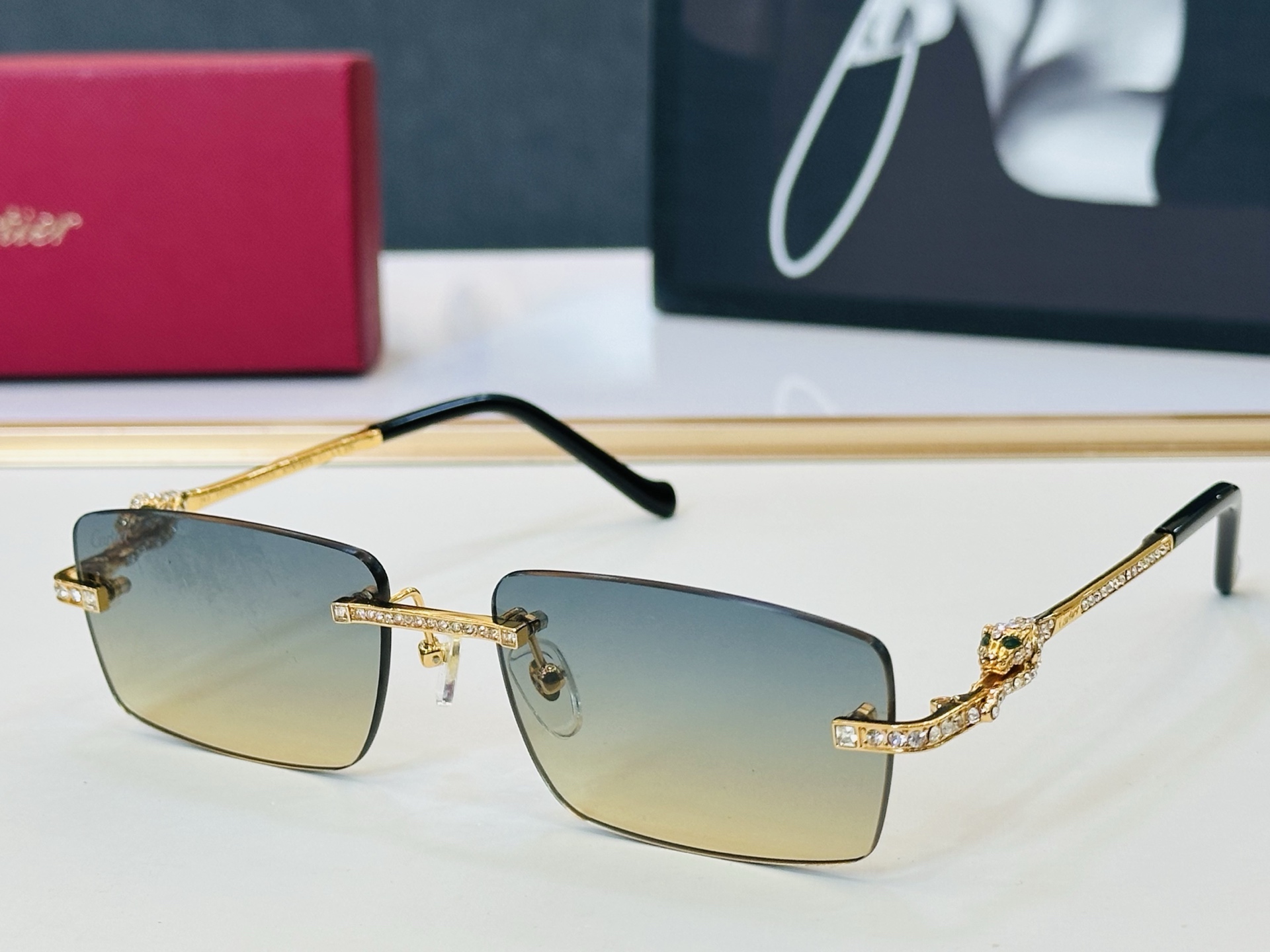 🆕 原版Cartie* 卡家 官网经典款 太阳镜 CT0725S Size：57口18-143 电镀工艺