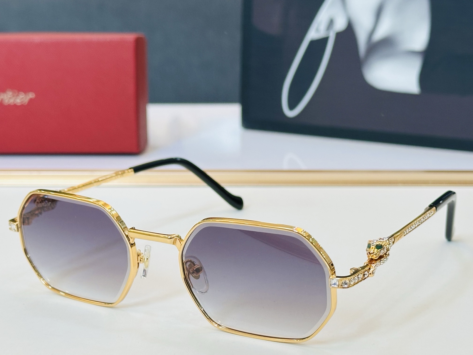 🆕 原版Cartie* 卡家 官网经典款 太阳镜 CT0728S Size：56口21-143 电镀工艺