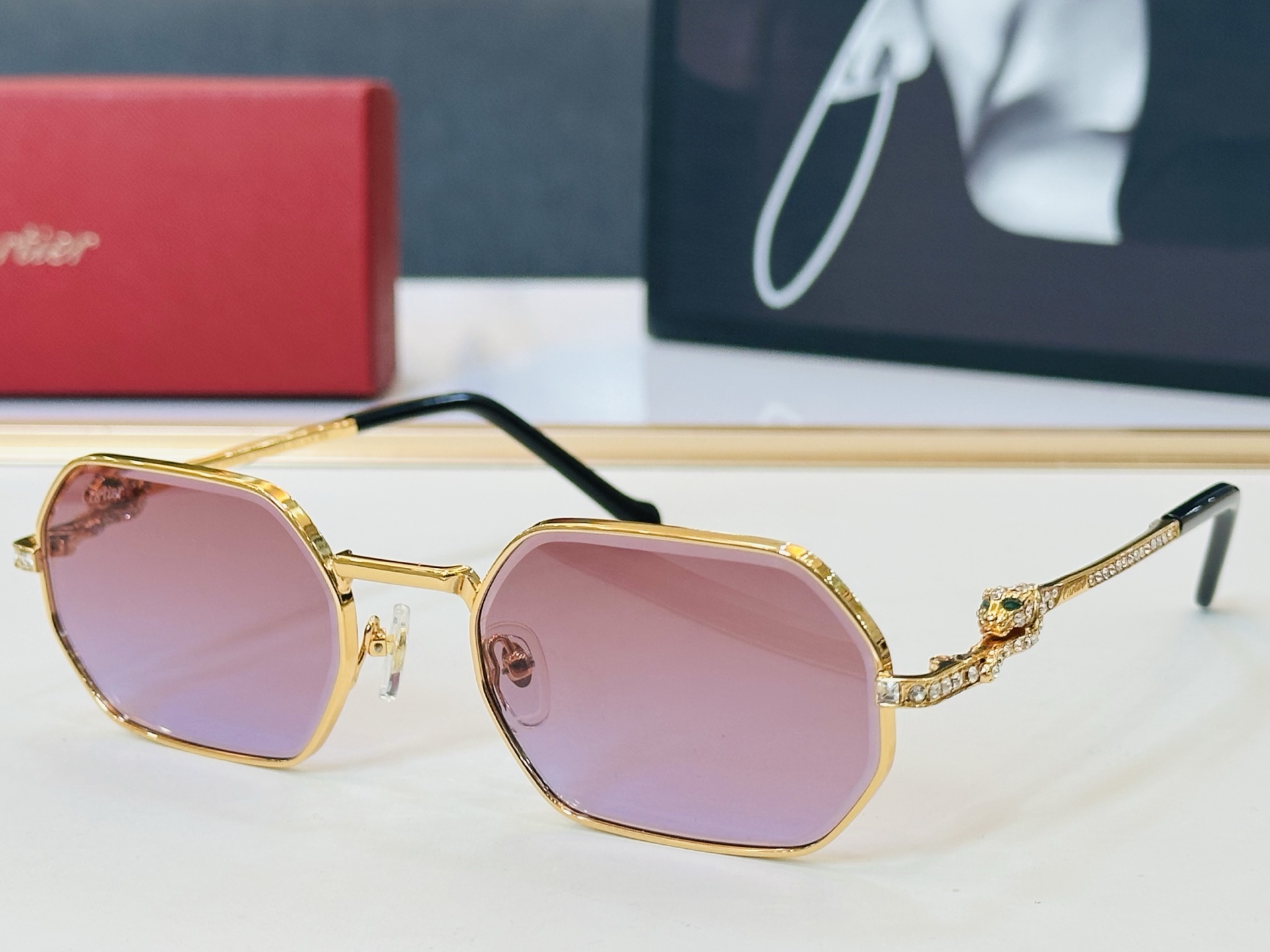 🆕 原版Cartie* 卡家 官网经典款 太阳镜 CT0728S Size：56口21-143 电镀工艺
