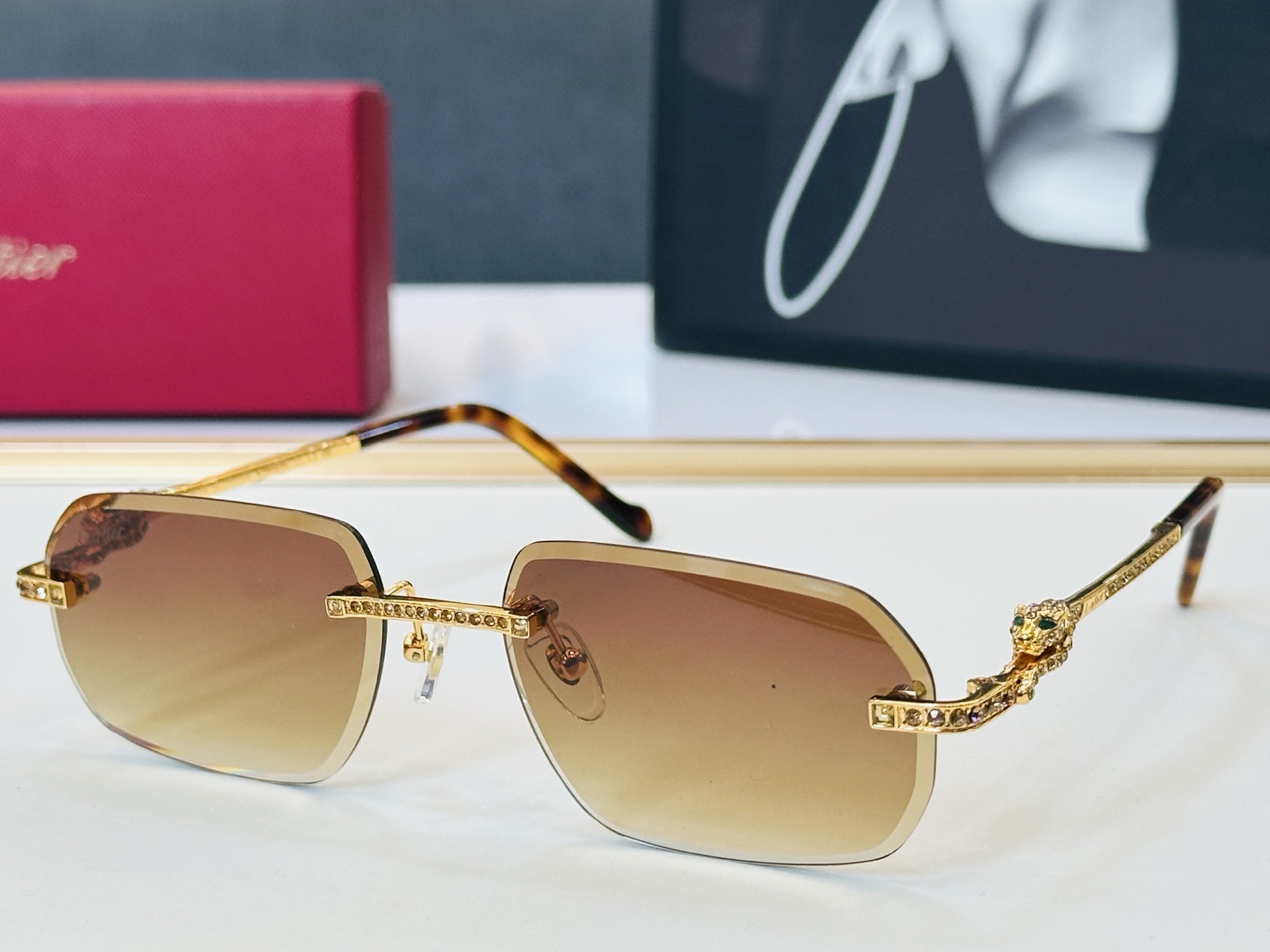 🆕 原版Cartie* 卡家 官网经典款 太阳镜 CT0727S Size：57口18-143 电镀工艺