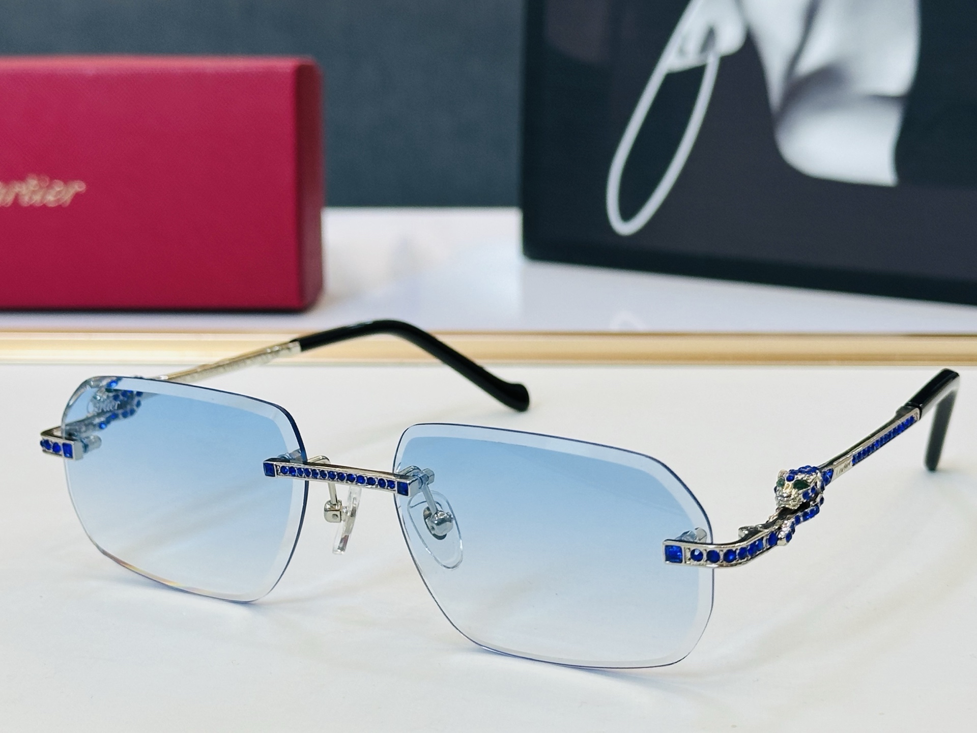 🆕 原版Cartie* 卡家 官网经典款 太阳镜 CT0727S Size：57口18-143 电镀工艺