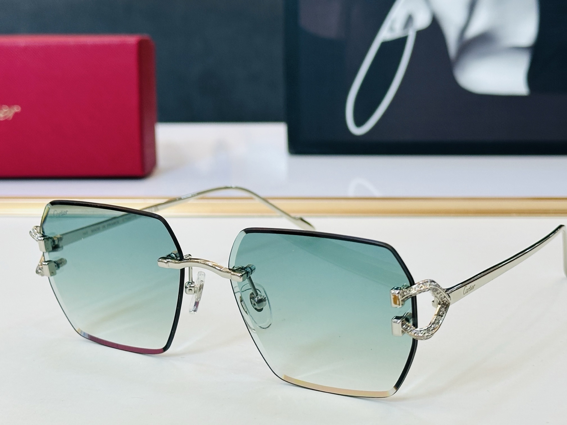 🆕 原版Cartie* 卡家 官网经典款 太阳镜 CT0577S Size：58口17-140 电镀工艺