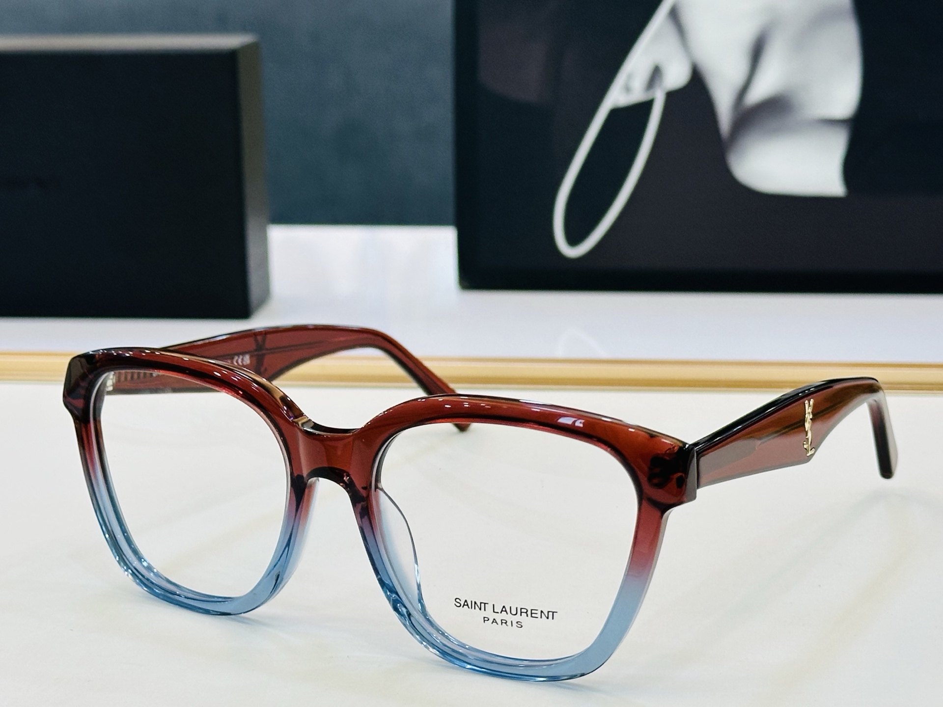 新款 YSL圣罗兰方形墨镜 🍎 SLM855  🍎Size：53口19-145 新品 百搭版型Z 做工细
