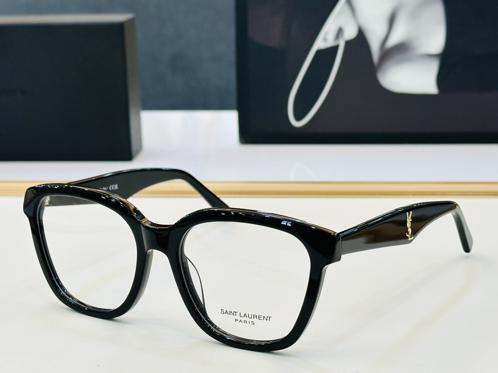新款 YSL圣罗兰方形墨镜 🍎 SLM855  🍎Size：53口19-145 新品 百搭版型Z 做工细