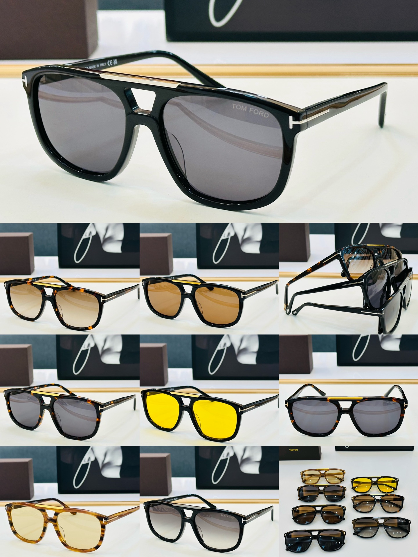🔺TOM FOR*🔻 汤姆家 官网新款 TF1338  Size：58口17-143 经典时尚 🔝🔝C采