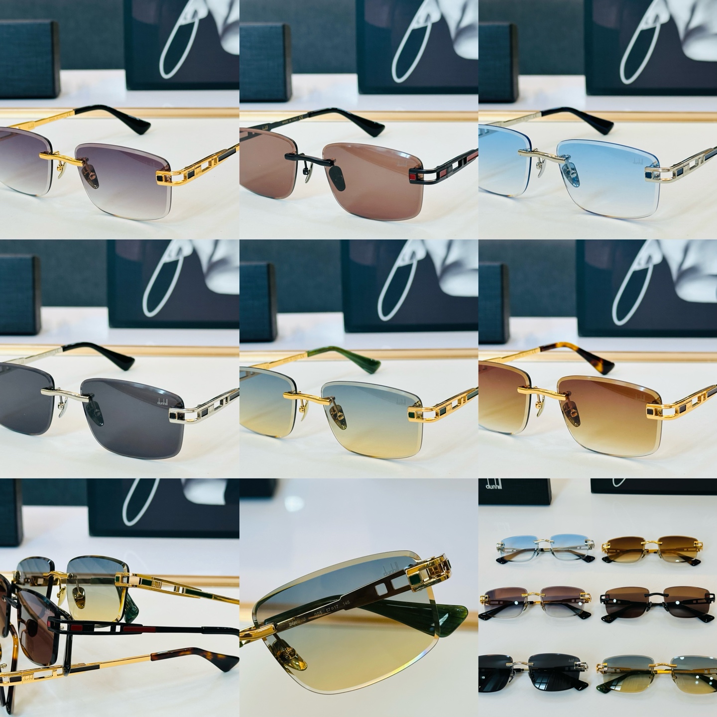 DUNHIL*登*喜路 MODEL：DU02256bm SIZE：57口17-145