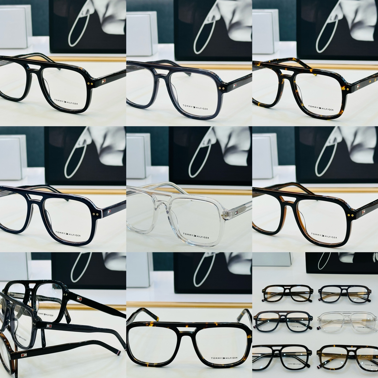 官网同步发售TOMMY HILFIGER 板材框 TH2188  SIZE：54口18-145 H简单大