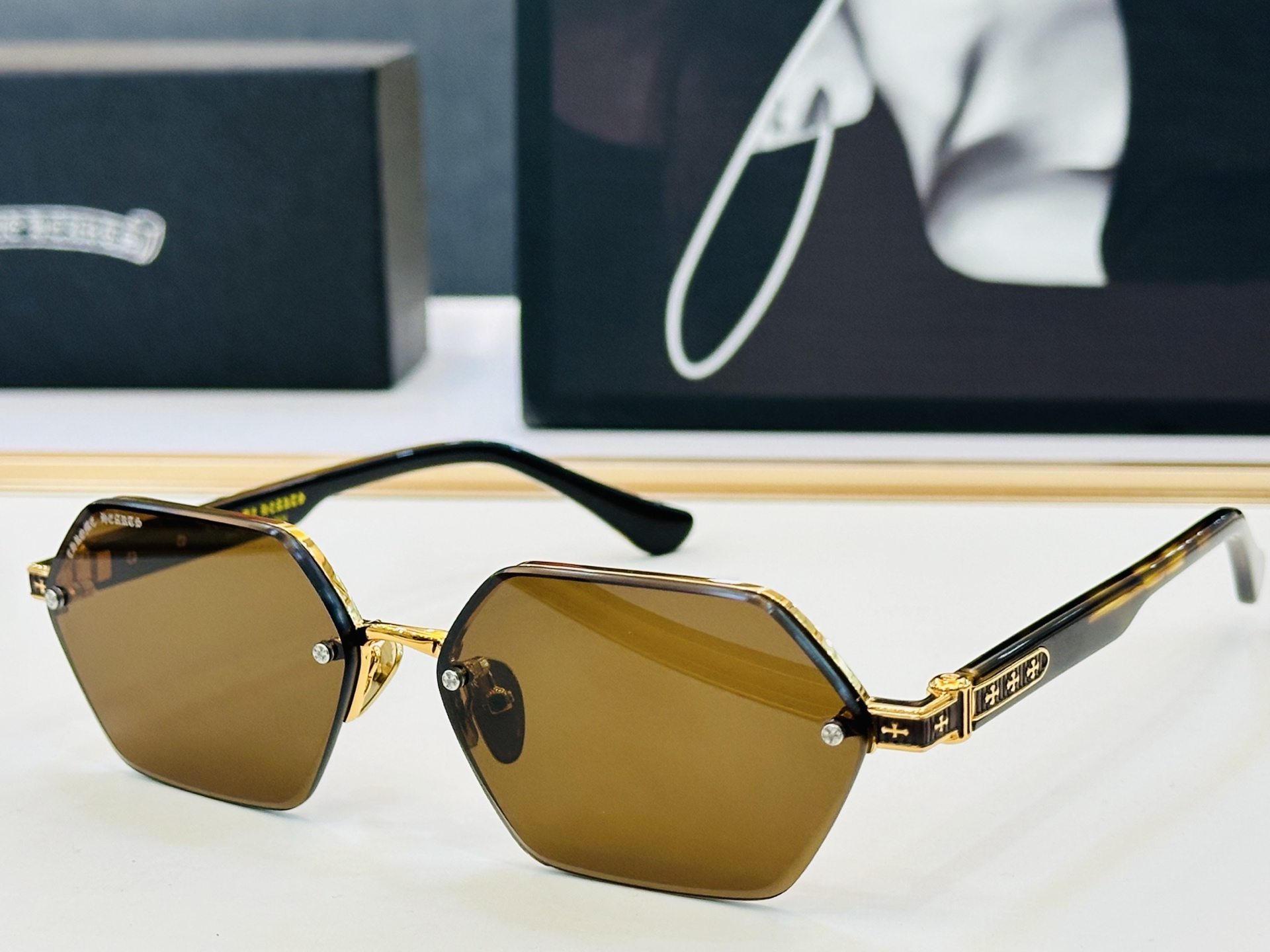 Chromeheart 克罗家 LOVE UMD Size：61口18-145  精致厚金双色电镀 X金