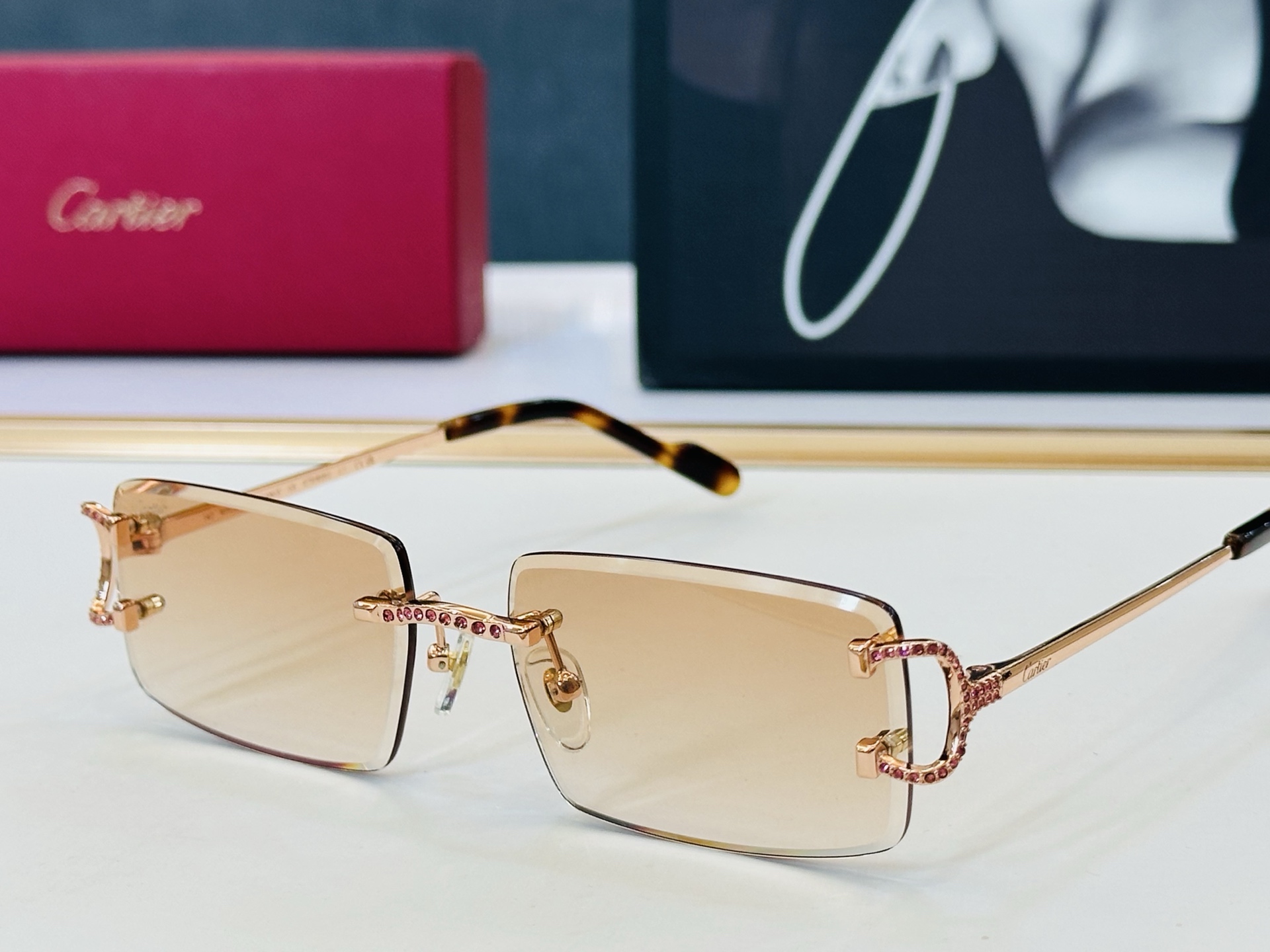 🆕 原版Cartie* 卡家 太阳镜 CT01835O Size：57口17-142 电镀工艺精湛大牌品