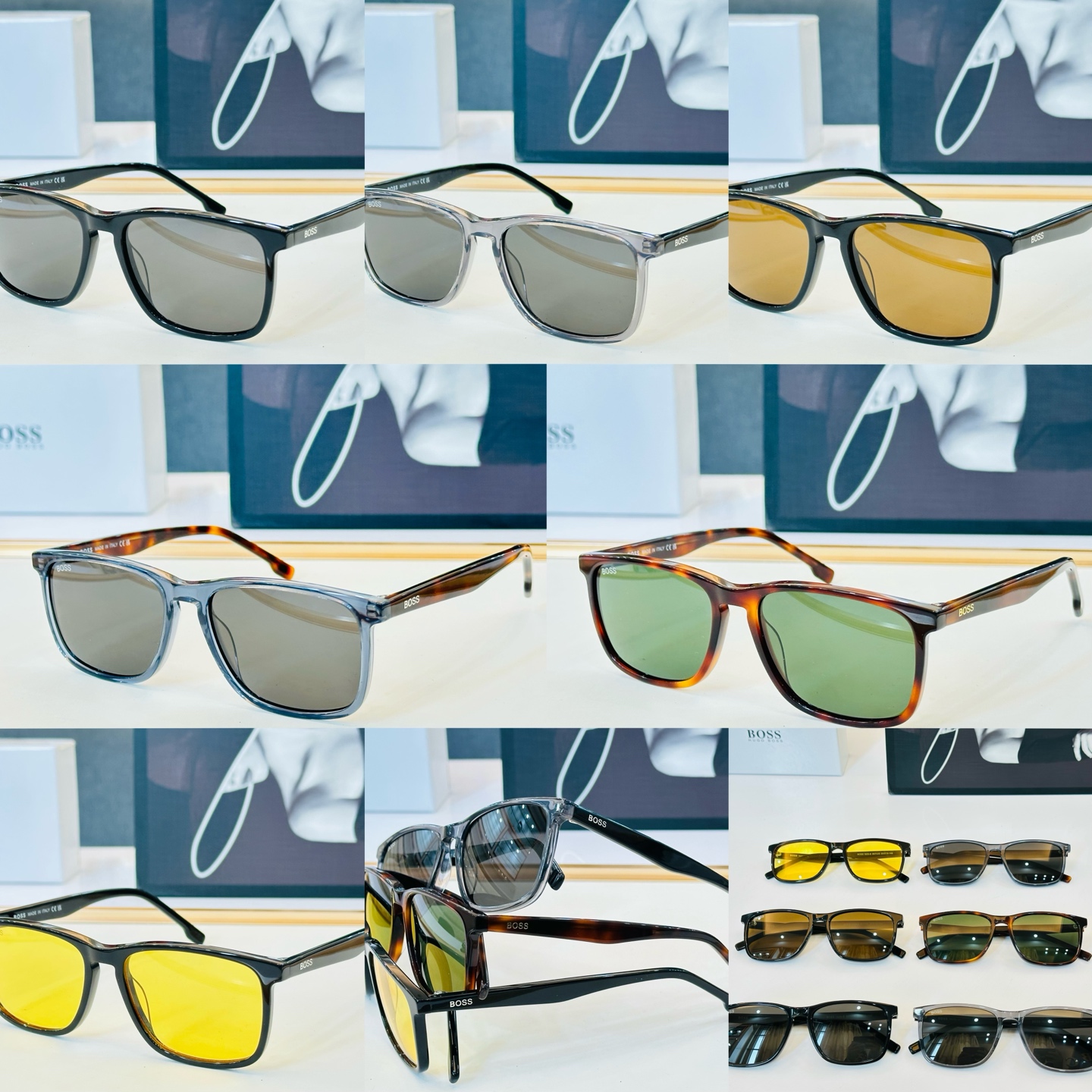 🆕 BOSS 1825-S Size：55口16-145 🕶🕶💋💋👣👣  高品质 不挑脸 经典不过时框型