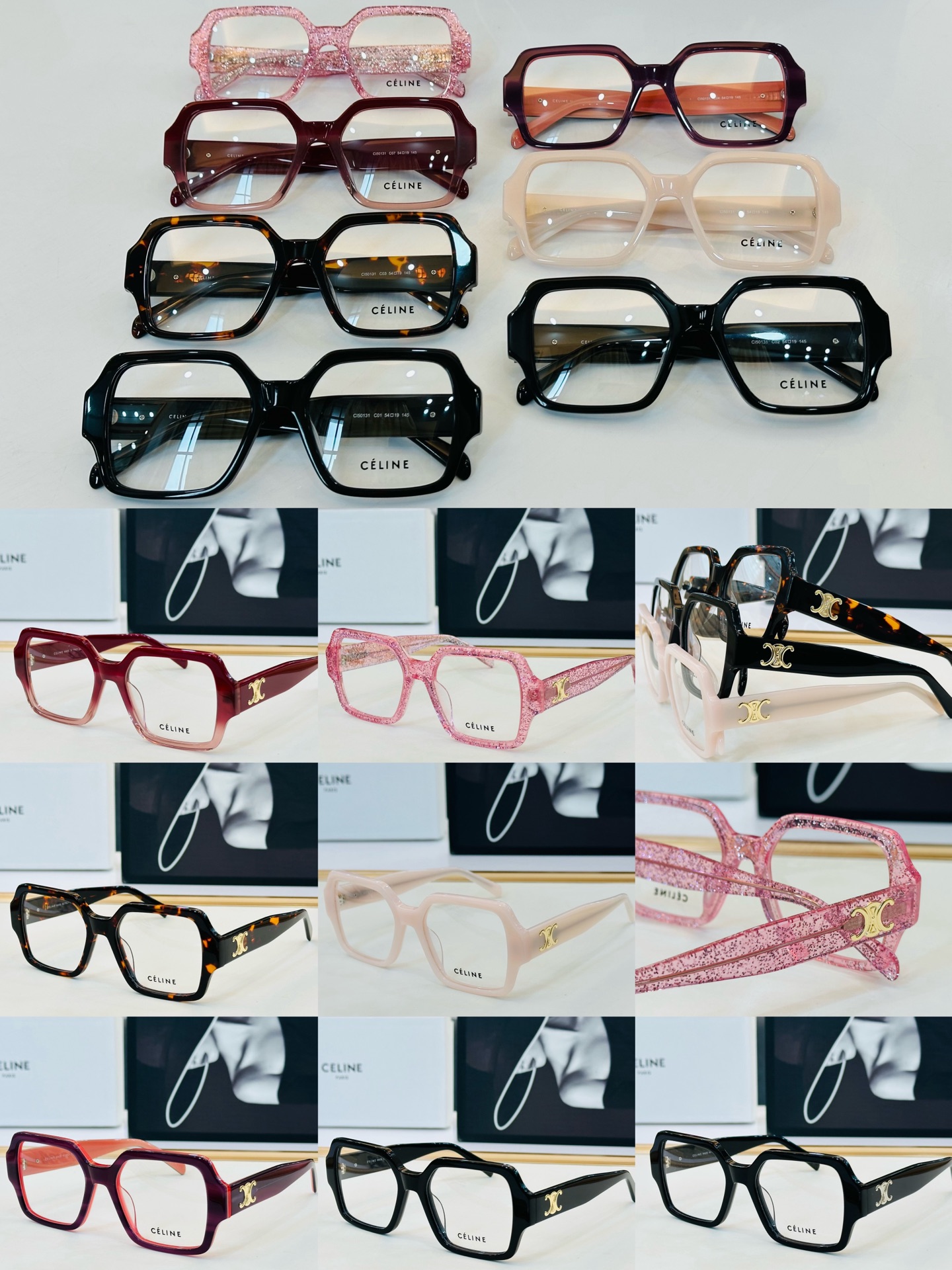 【CELINE】赛琳 CL50131  Size：54口19-145 一直热销的款式 质感强  L工艺超