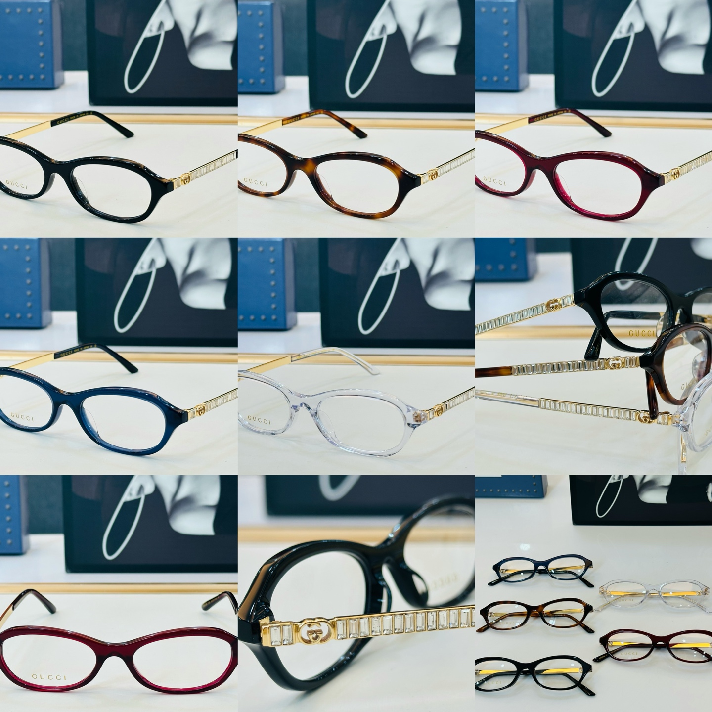 GUCC* 古家 GG2212S 🐝🐝系列 Size：52口17-145 🍁🍁 W超绝品质 。