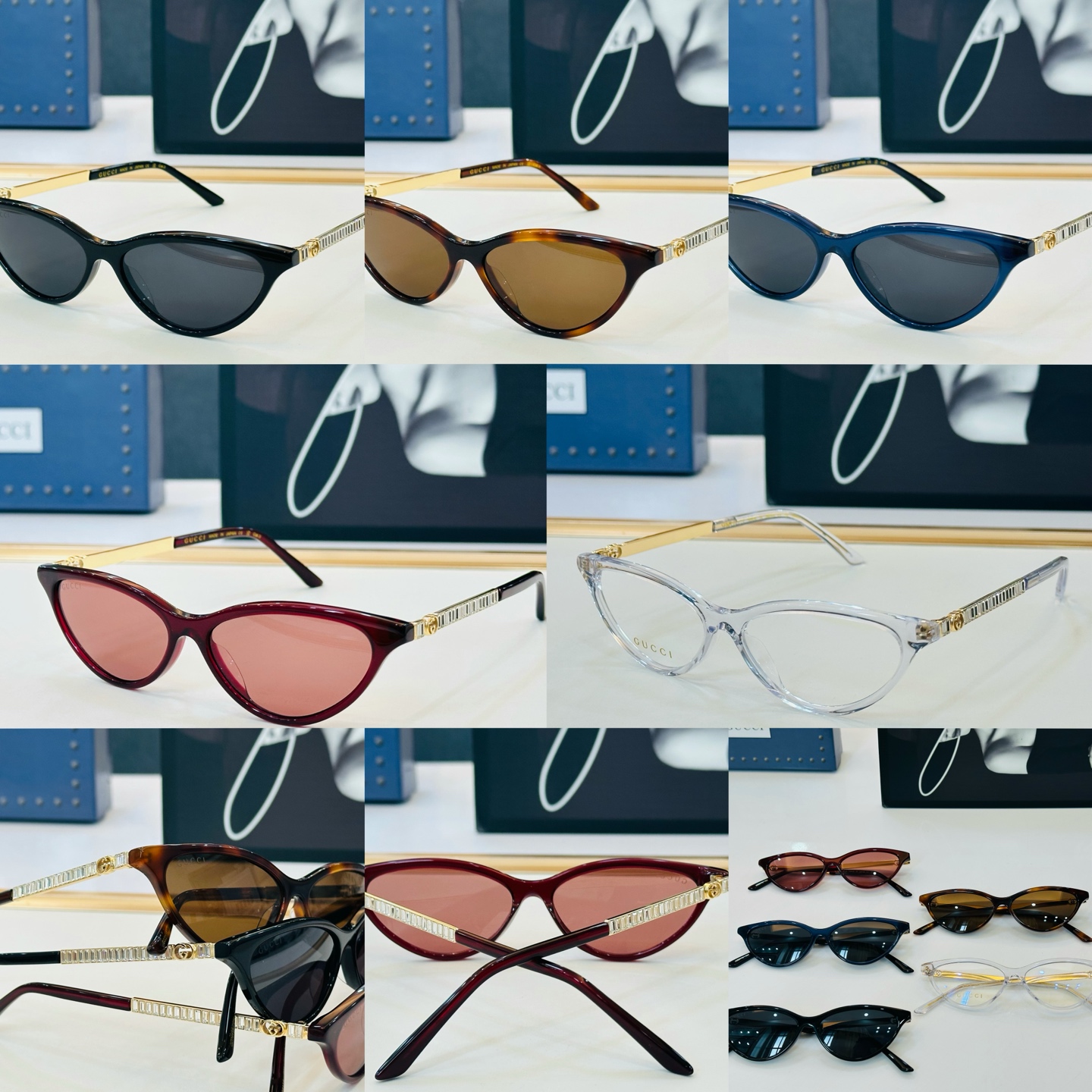 GUCC* 古家 GG2211S 🐝🐝系列 Size：54口13-145 🍁🍁 W超绝品质 。