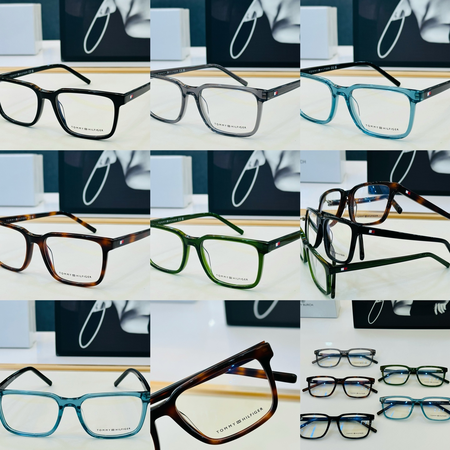 官网同步发售TOMMY HILFIGER 板材框 TH2246 SIZE：53口17-145 L简单大气