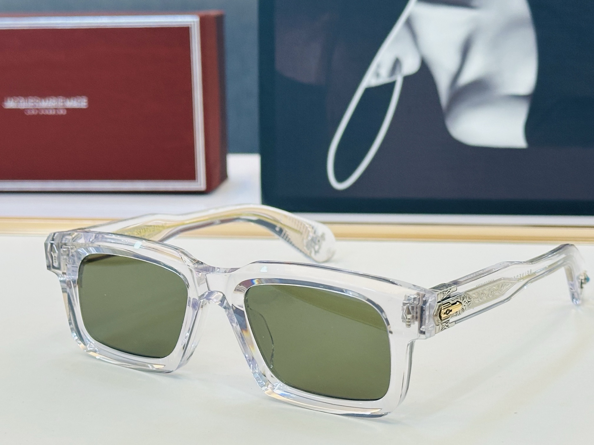 JACQUES MARIF 日本手工眼镜 镜框採用上板材打造出  SIZE：50口20 H高品质 